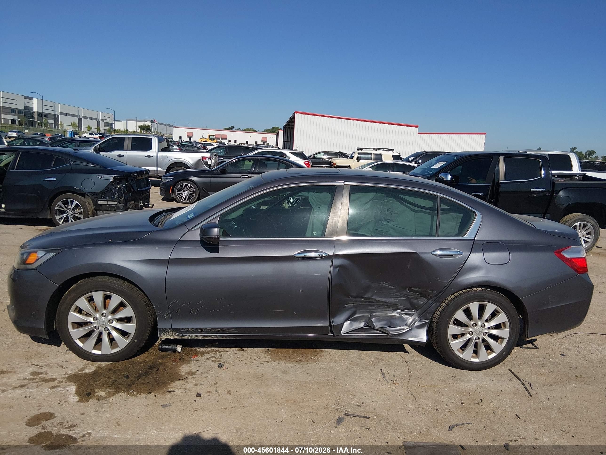 2013 Honda Accord Ex-l Gray vin: 1HGCR2F88DA172919