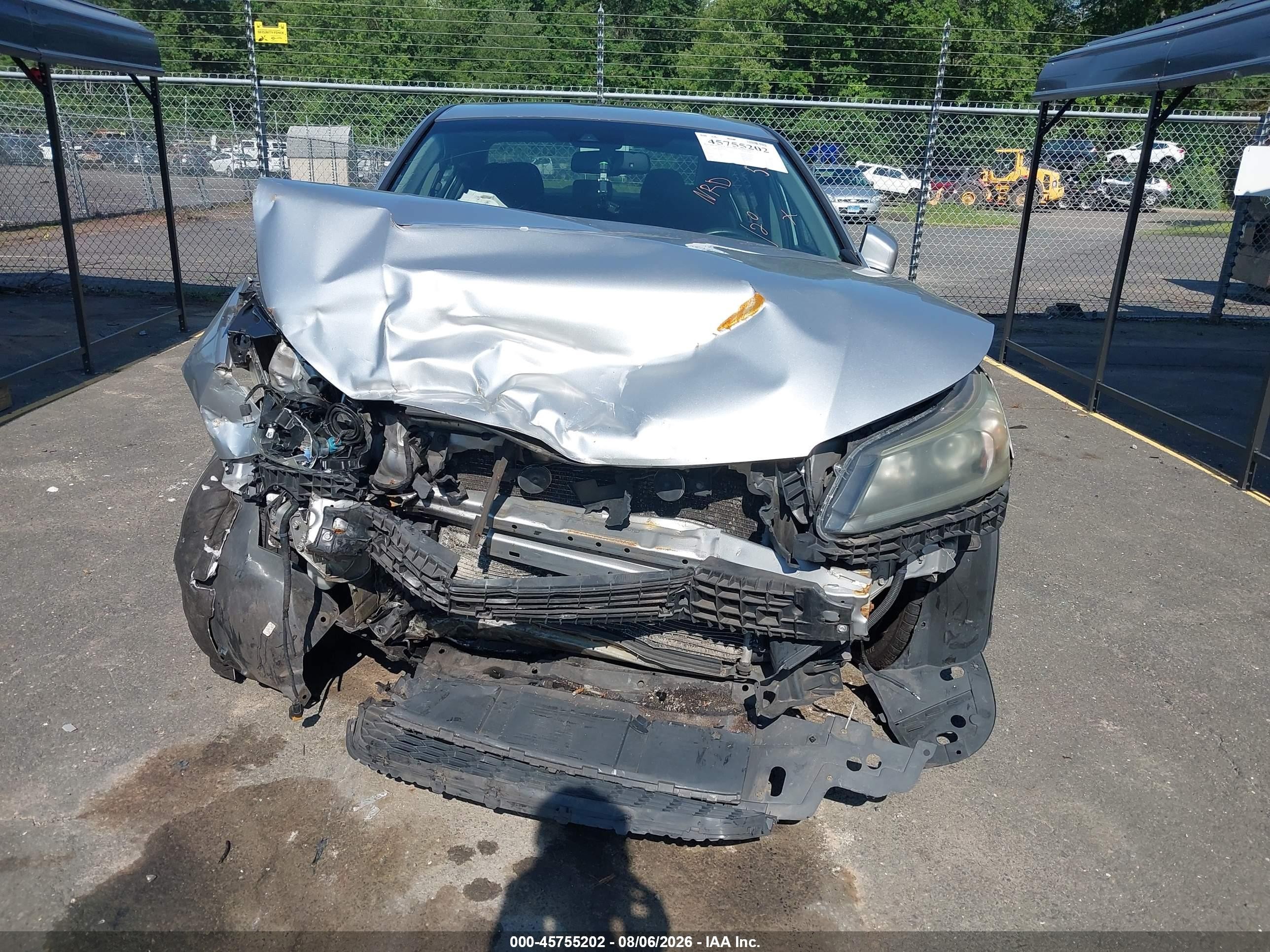 2013 Honda Accord Ex-l Silver vin: 1HGCR2F88DA185816