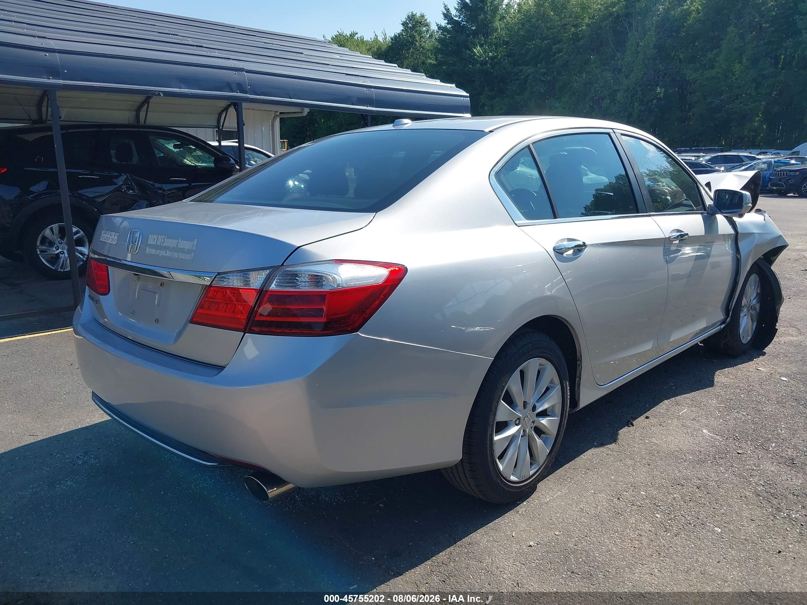 2013 Honda Accord Ex-l Silver vin: 1HGCR2F88DA185816