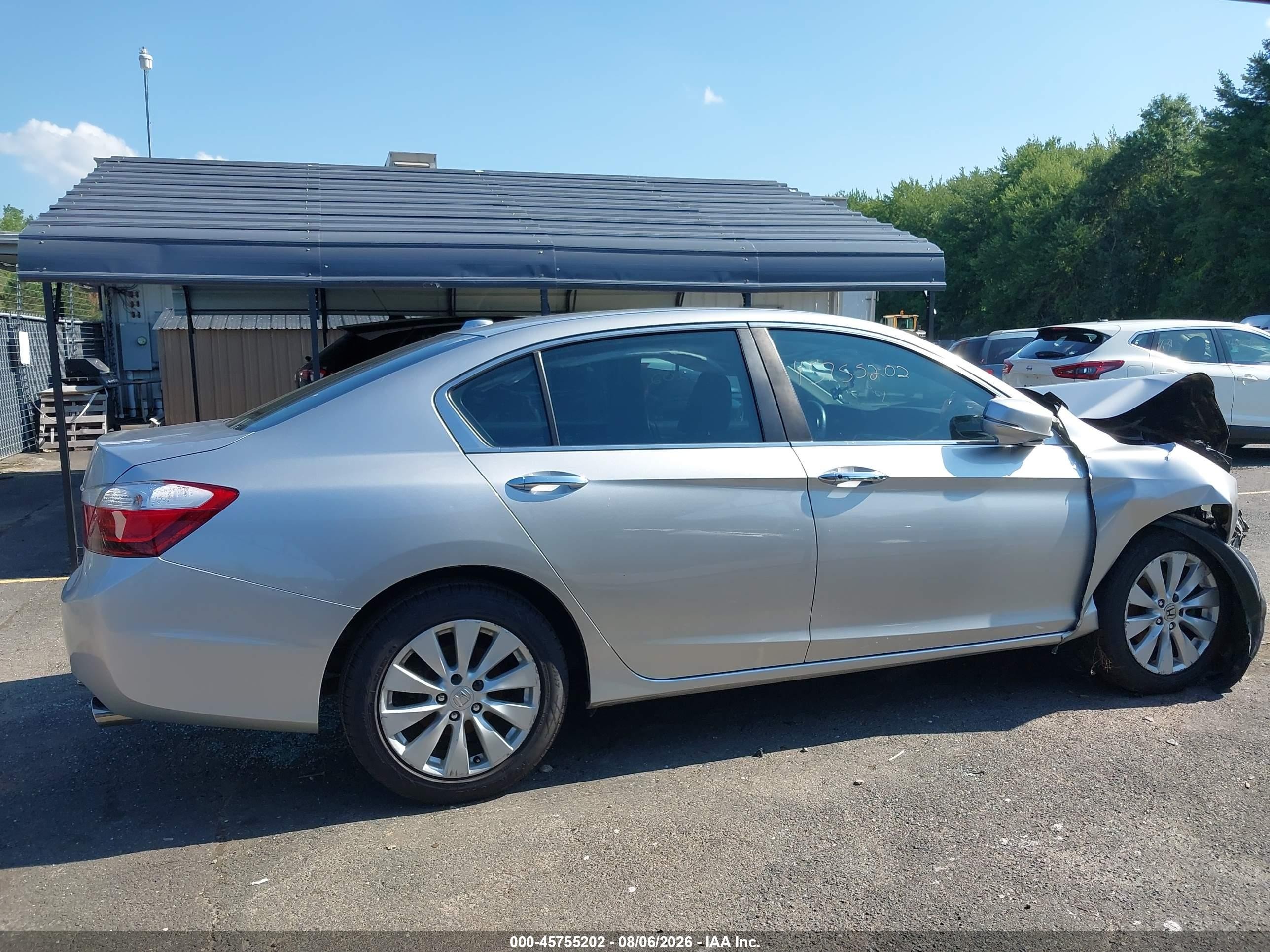 2013 Honda Accord Ex-l Silver vin: 1HGCR2F88DA185816