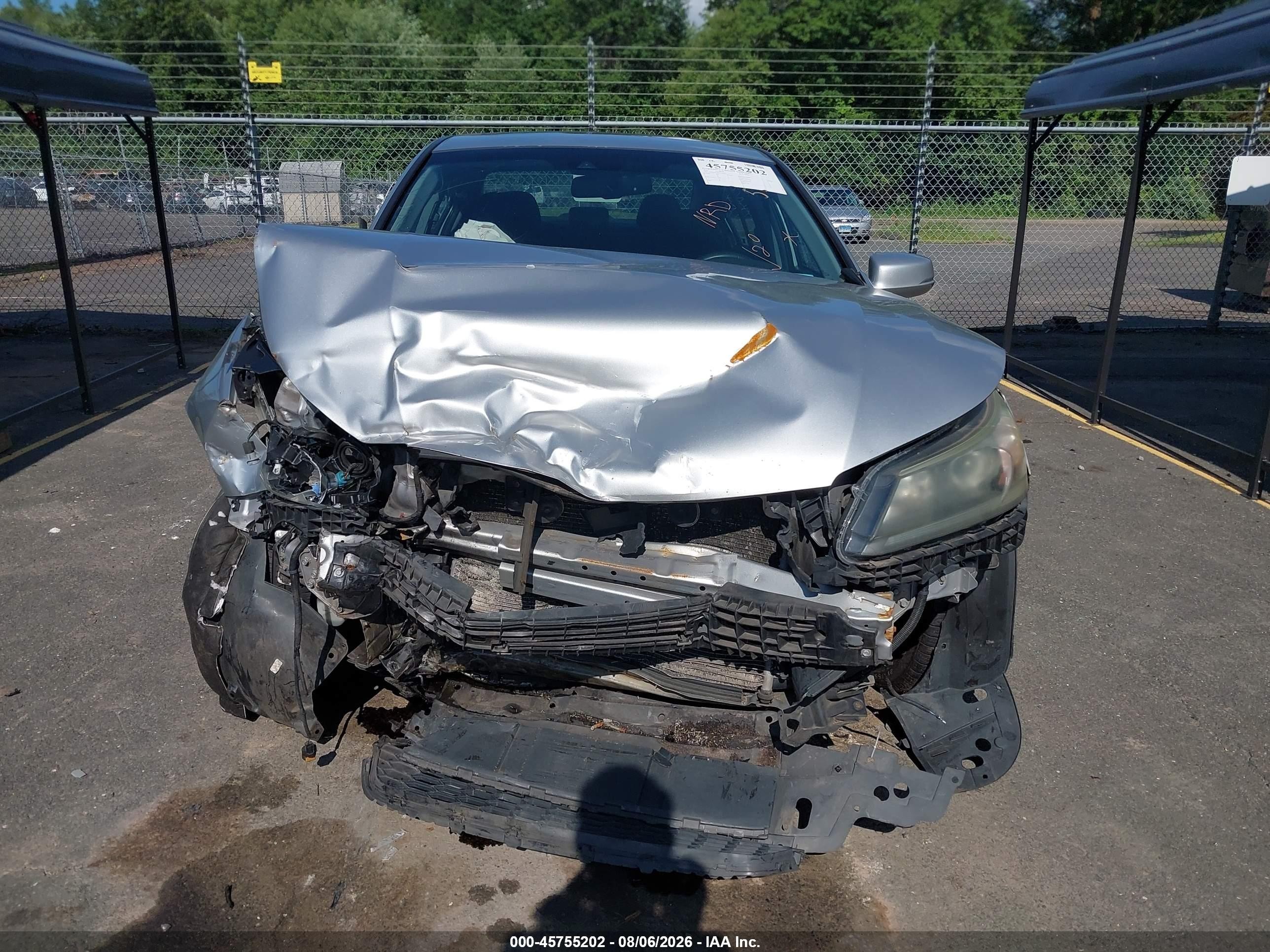2013 Honda Accord Ex-l Silver vin: 1HGCR2F88DA185816