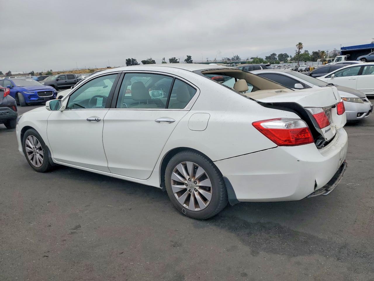 2013 Honda Accord White vin: 1HGCR2F88DA242306