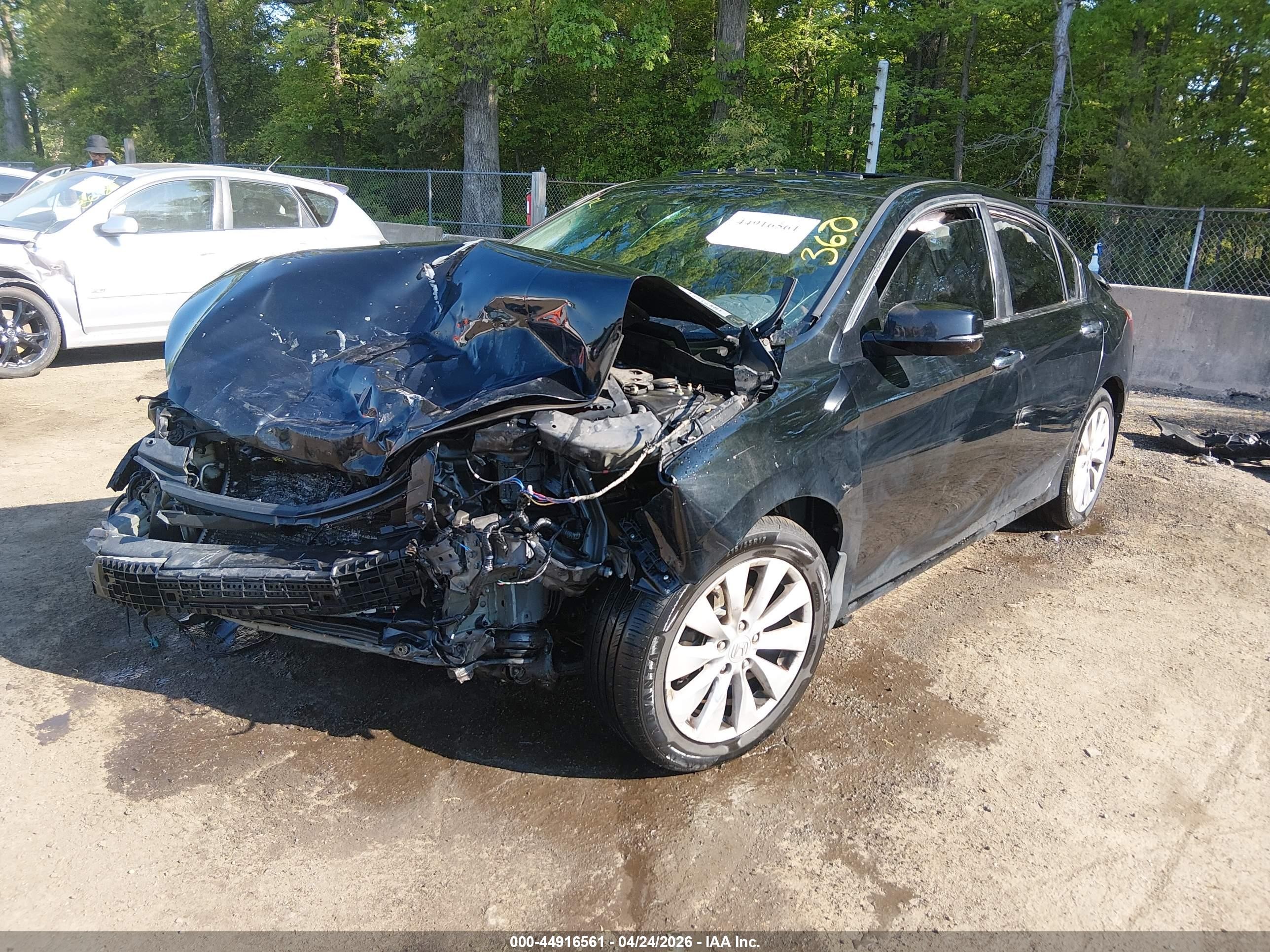 2013 Honda Accord Ex-l Черный vin: 1HGCR2F88DA263074