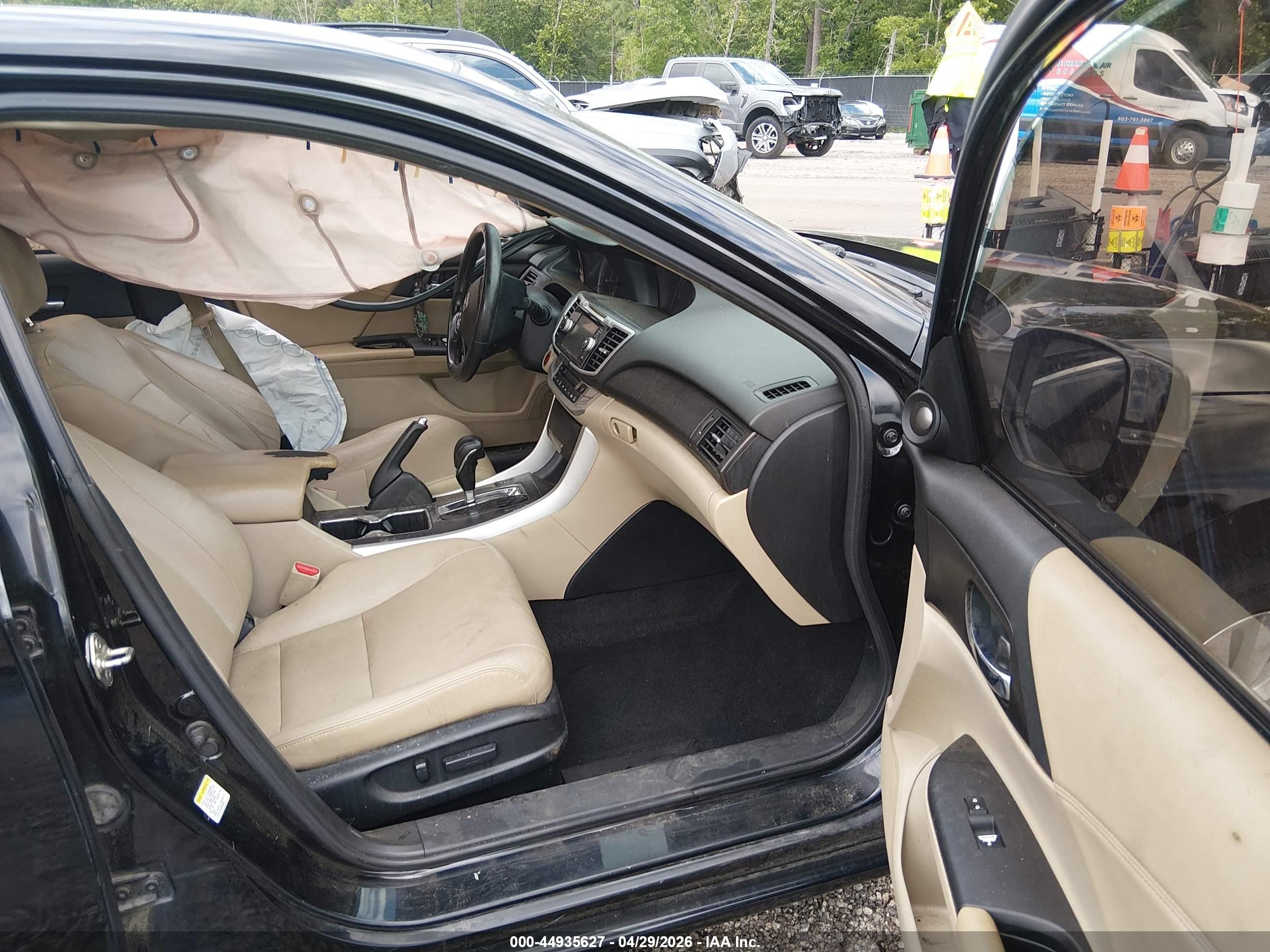 2013 Honda Accord Ex-l Черный vin: 1HGCR2F88DA267643