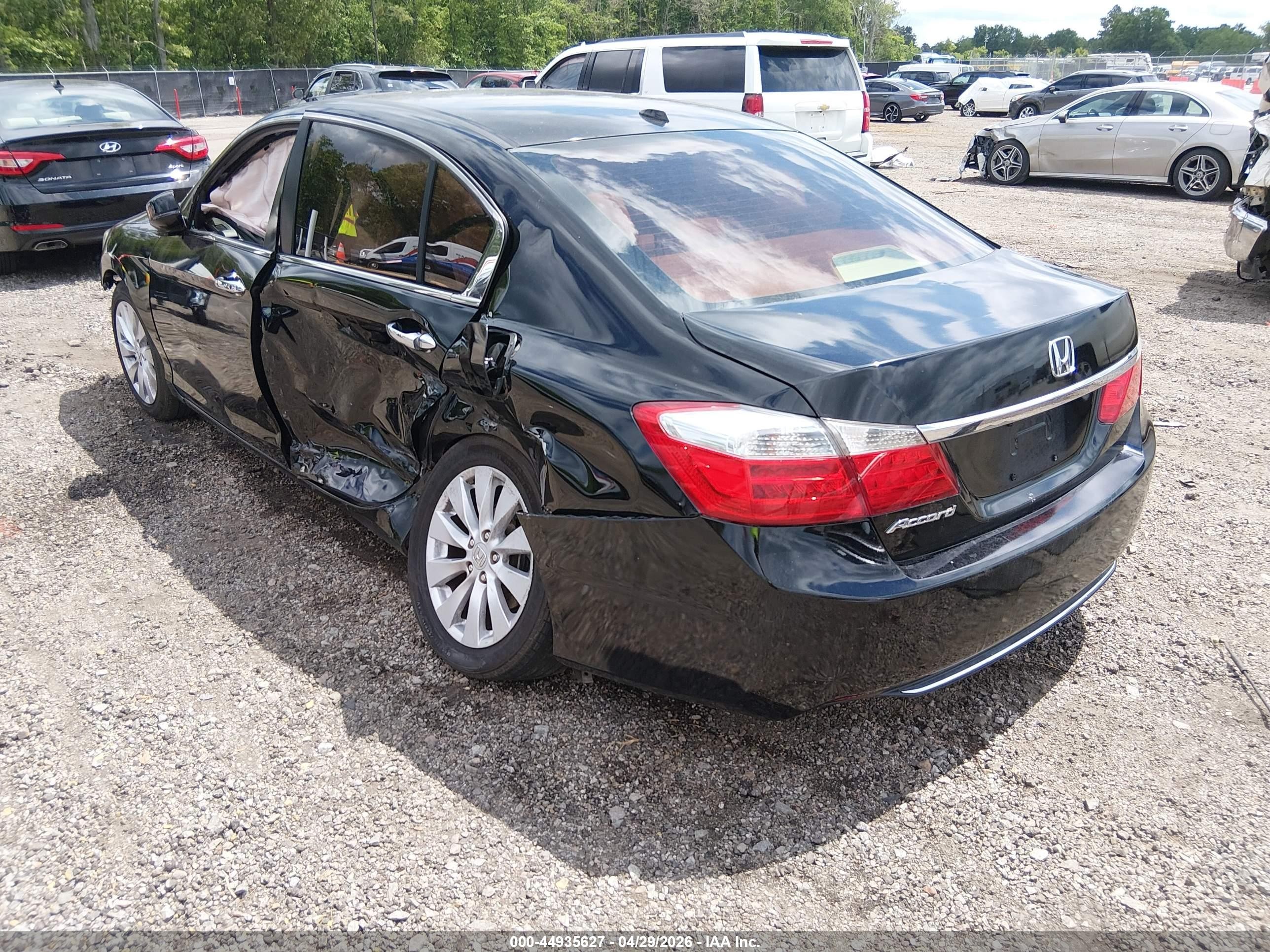 2013 Honda Accord Ex-l Черный vin: 1HGCR2F88DA267643