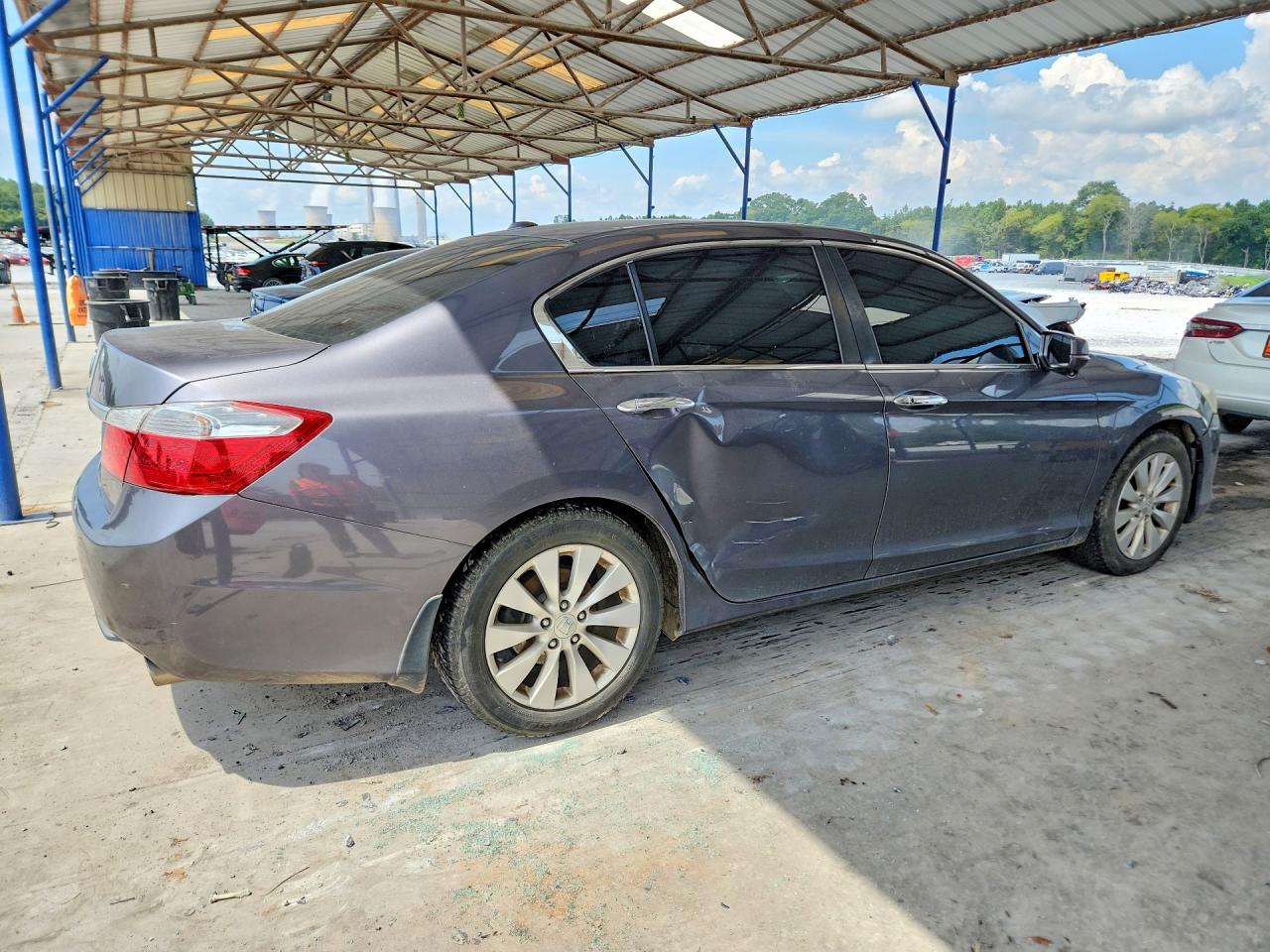 2014 Honda Accord Exl Gray vin: 1HGCR2F88EA012525