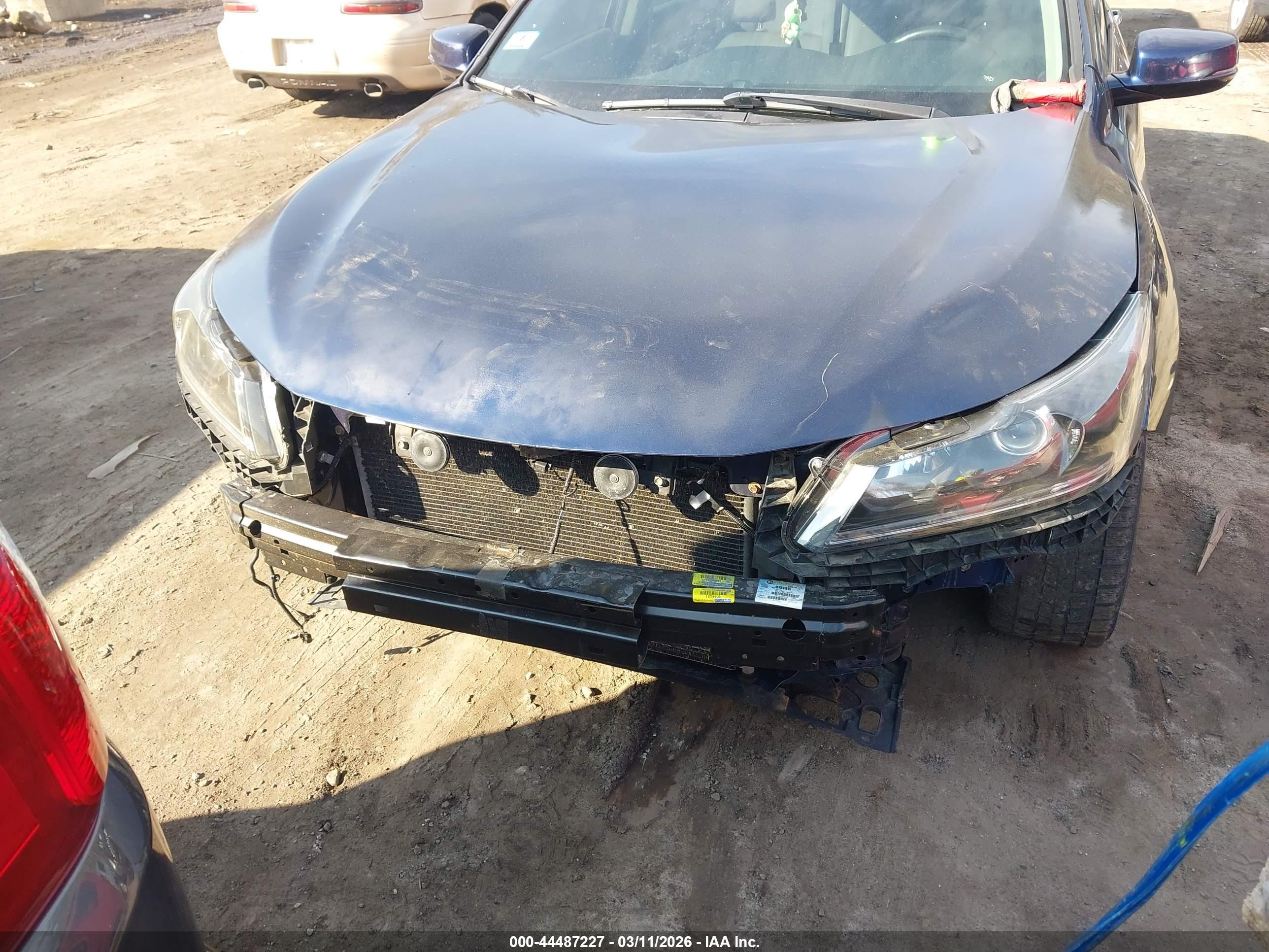 2014 Honda Accord Ex-l Blue vin: 1HGCR2F88EA030670