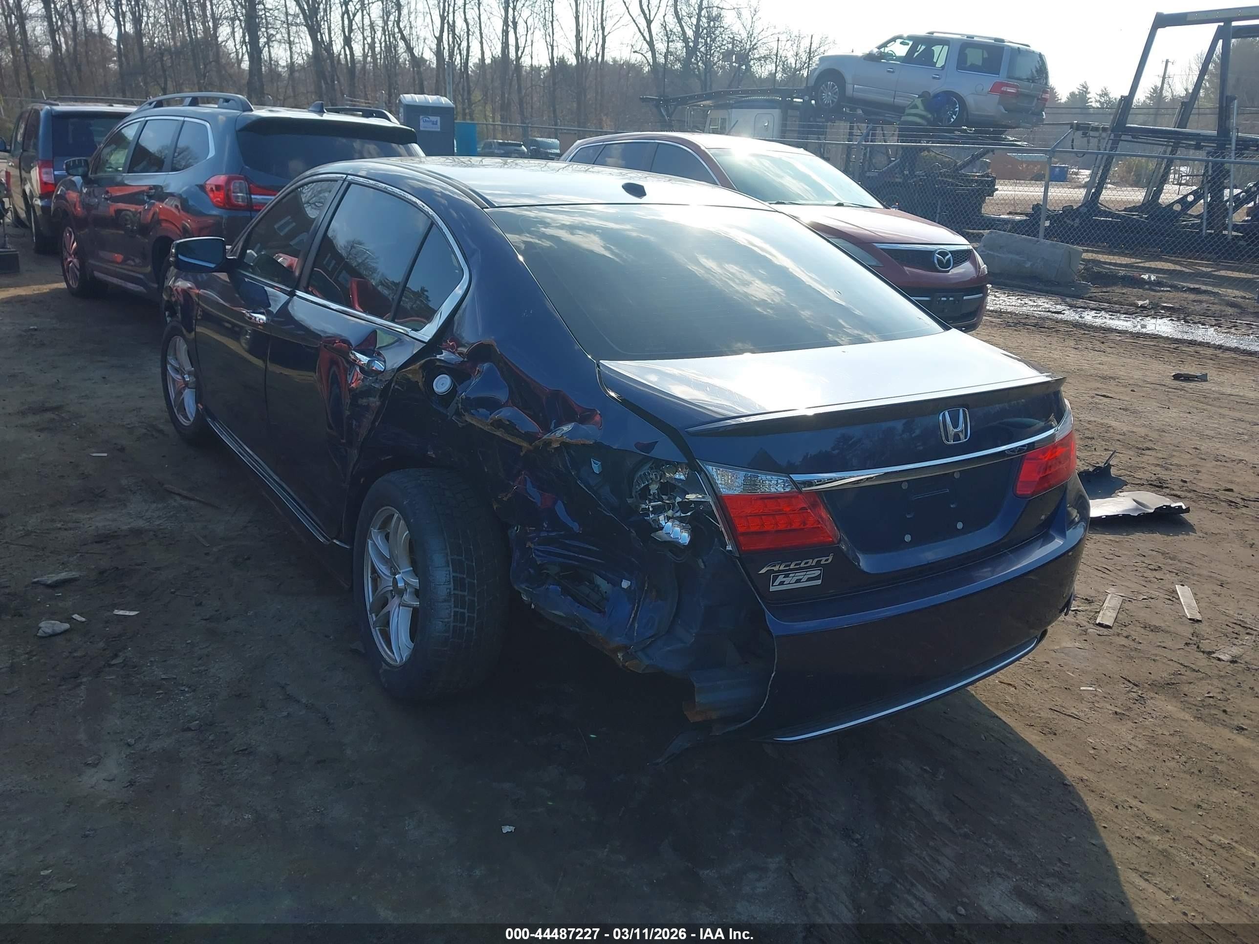 2014 Honda Accord Ex-l Blue vin: 1HGCR2F88EA030670