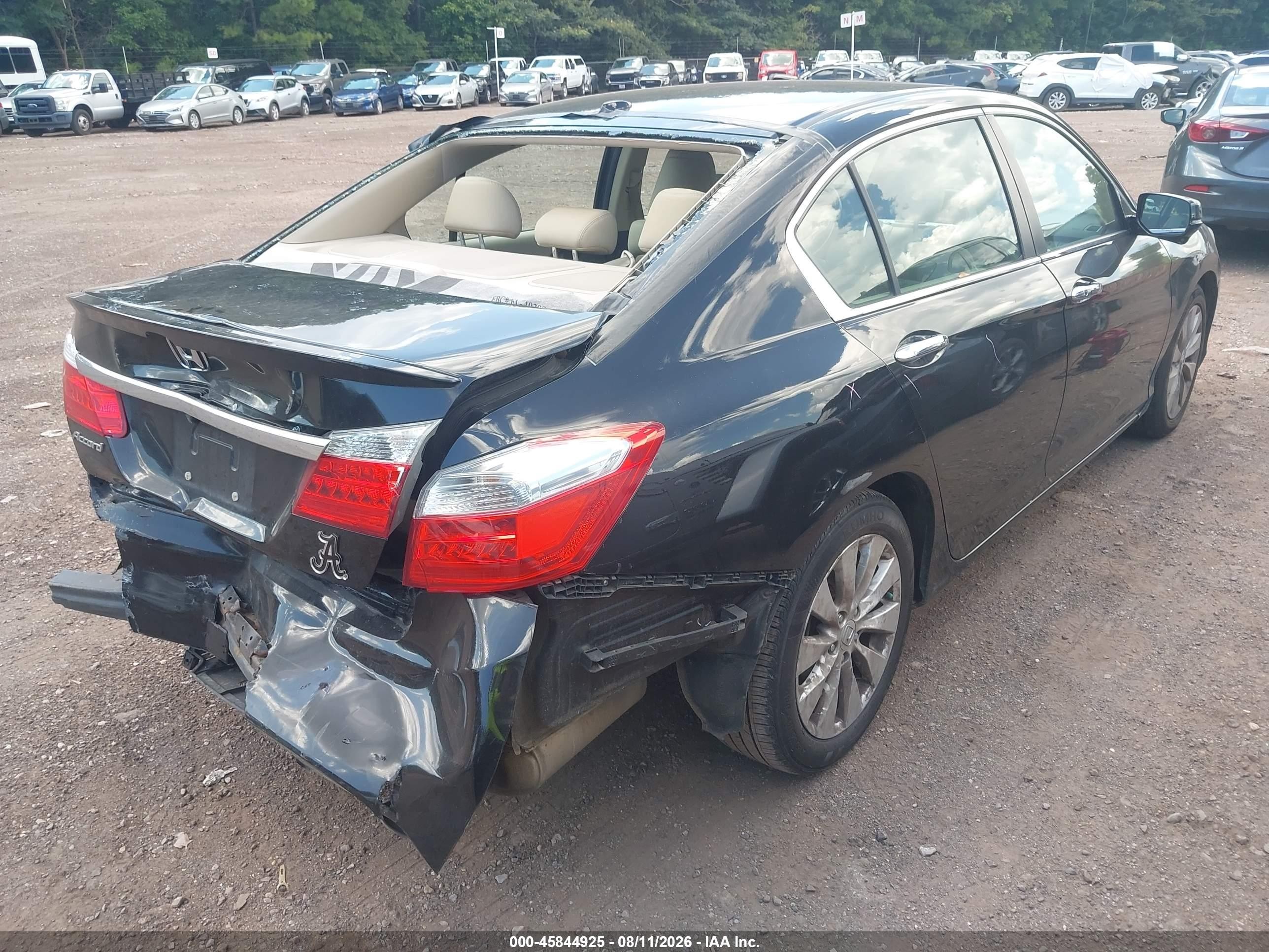2014 Honda Accord Ex-l Black vin: 1HGCR2F88EA061823