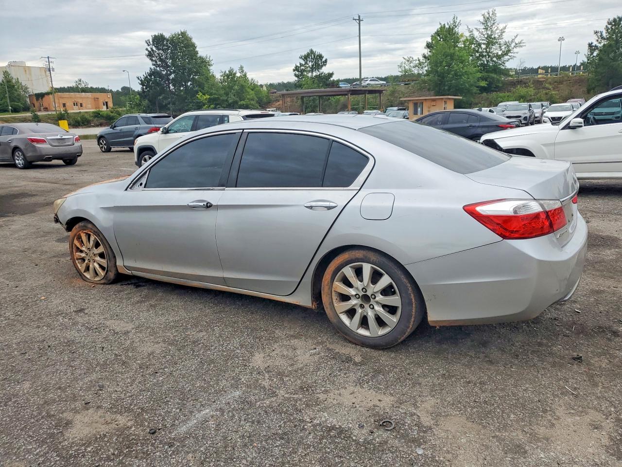 2014 Honda Accord Exl Silver vin: 1HGCR2F88EA071235