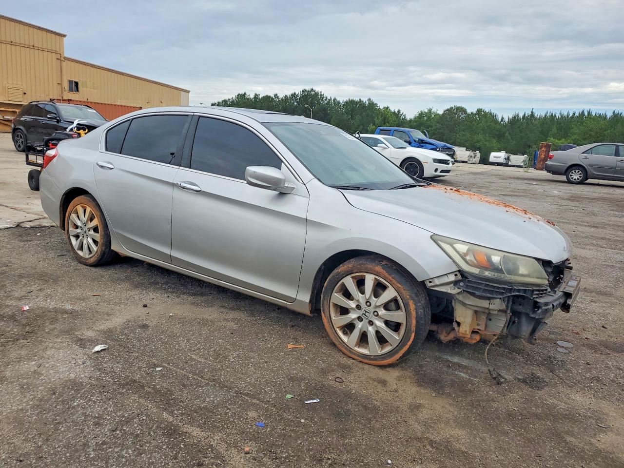 2014 Honda Accord Exl Silver vin: 1HGCR2F88EA071235