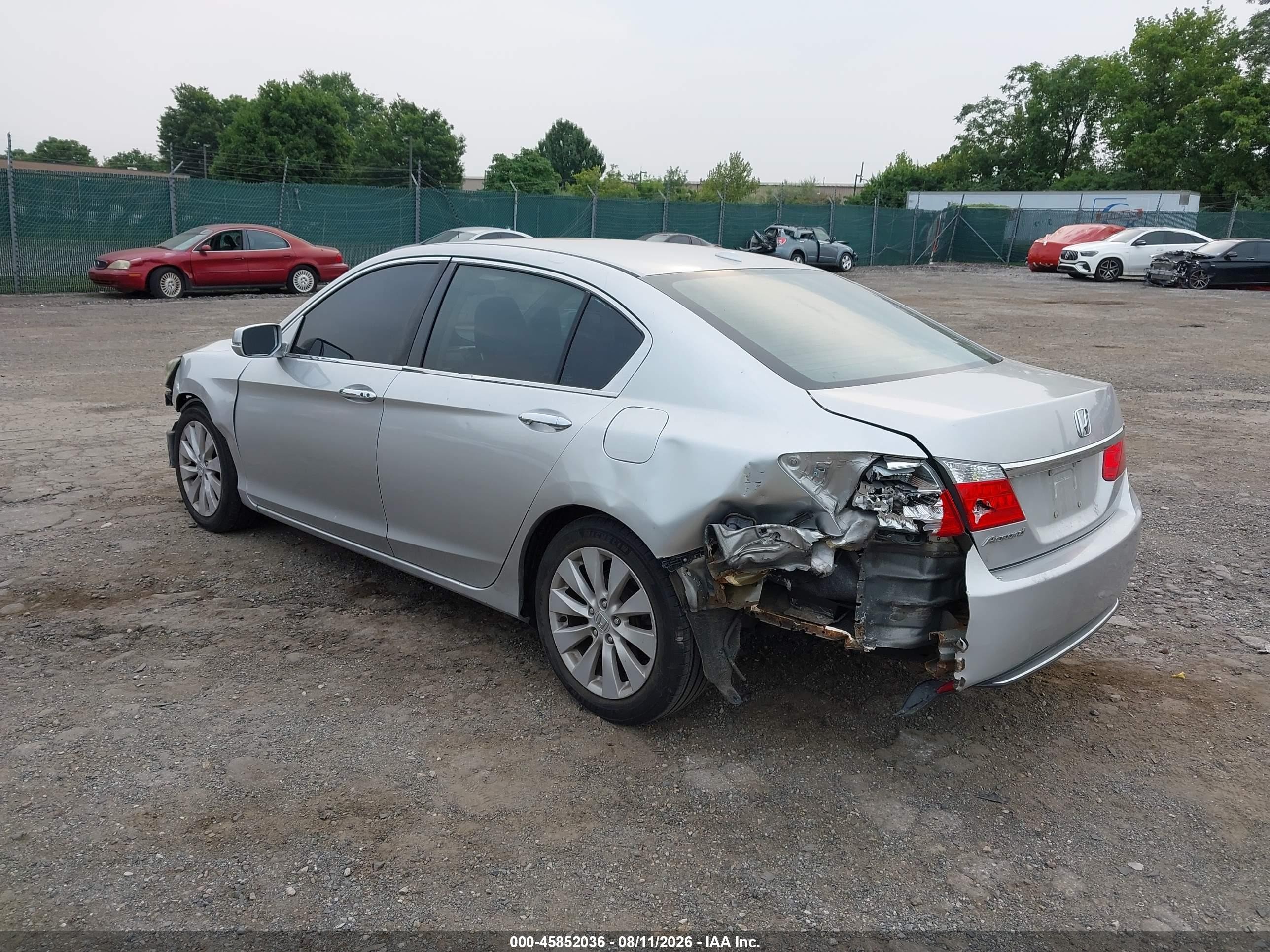 2014 Honda Accord Ex-l Silver vin: 1HGCR2F88EA073986