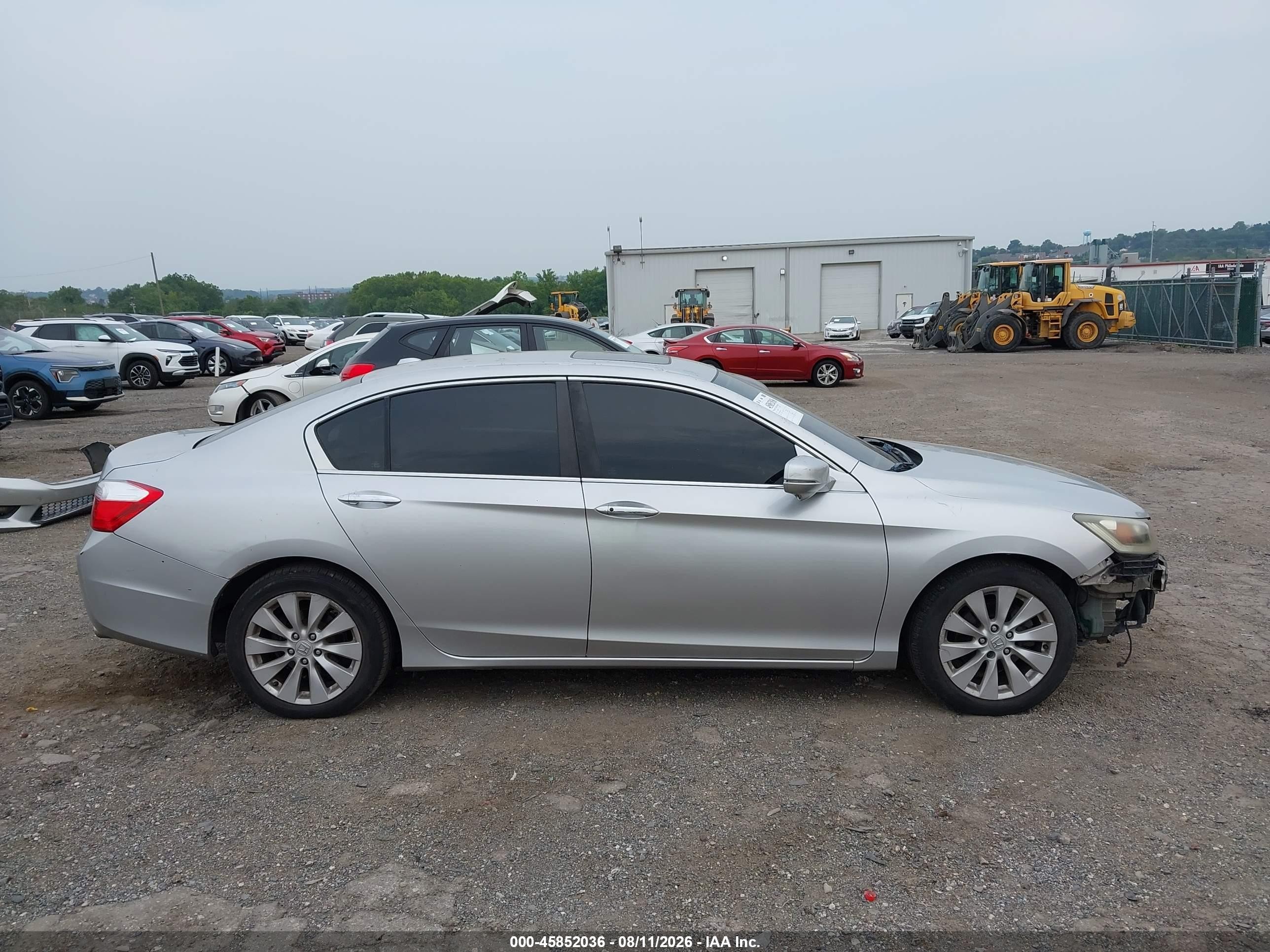 2014 Honda Accord Ex-l Silver vin: 1HGCR2F88EA073986