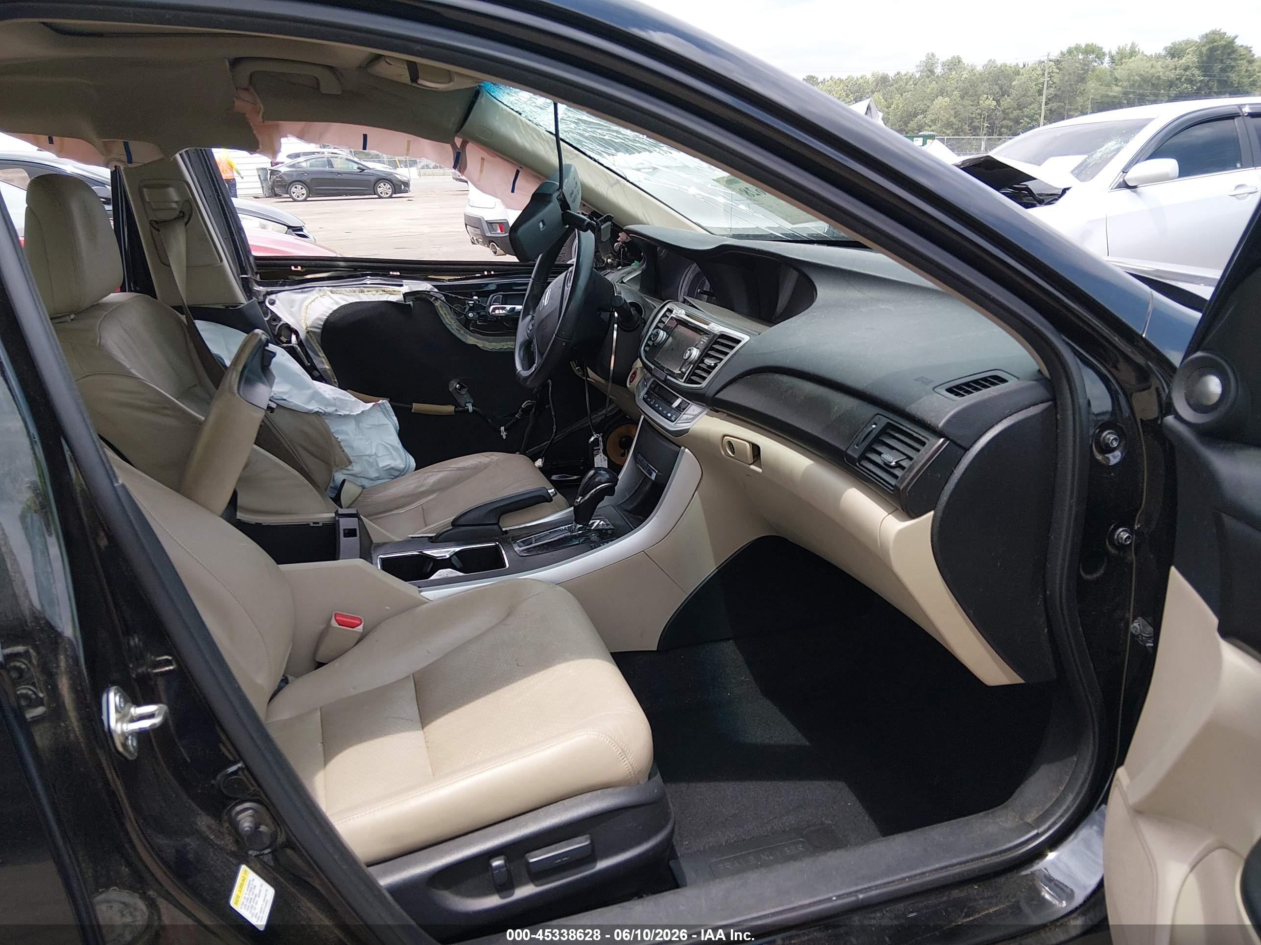 2014 Honda Accord Ex-l Black vin: 1HGCR2F88EA210909
