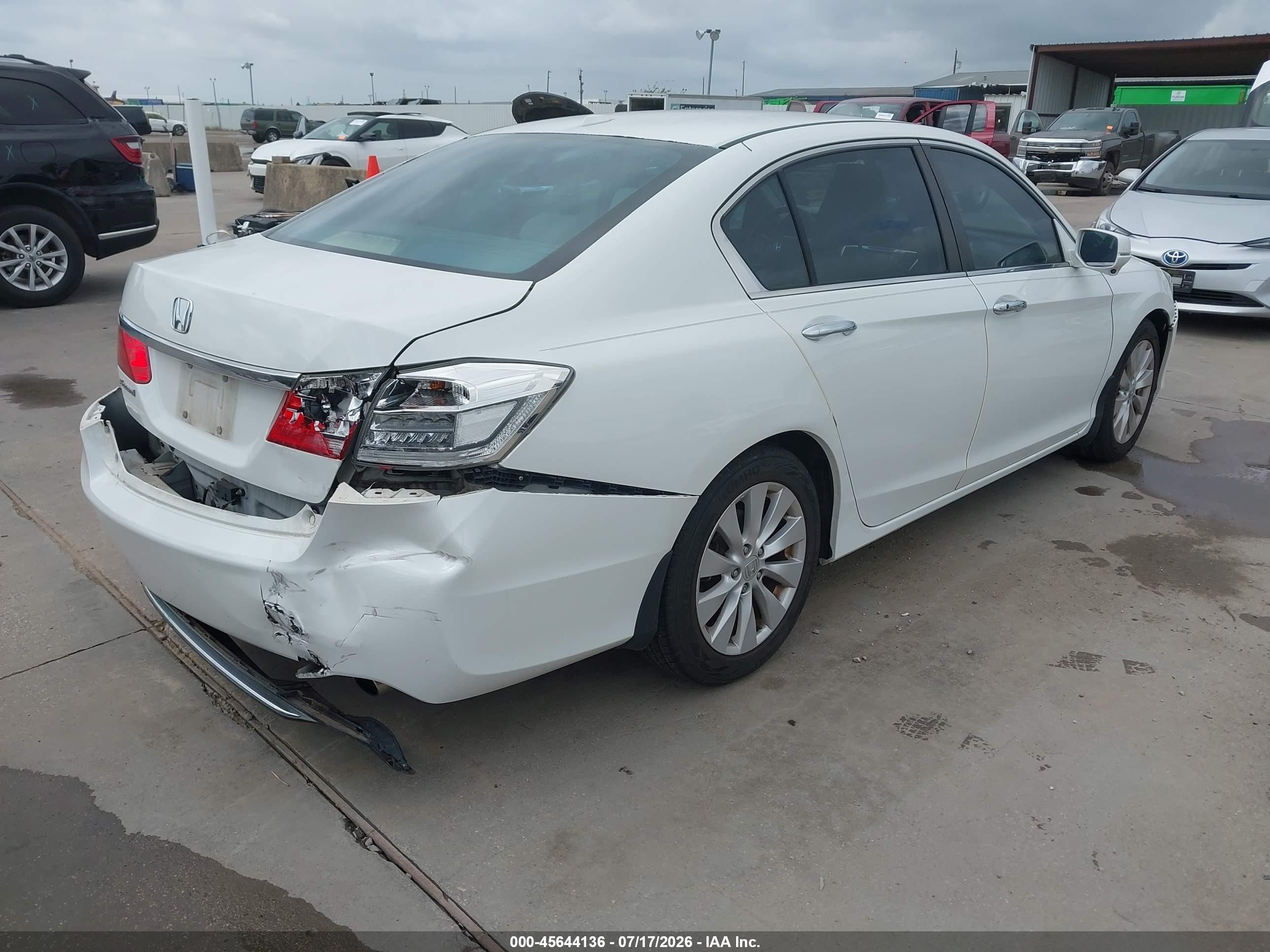 2014 Honda Accord Ex-l White vin: 1HGCR2F88EA213065