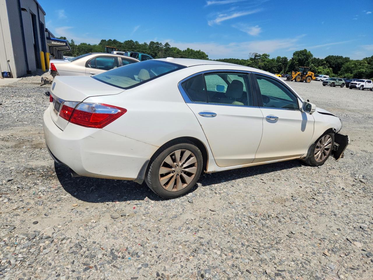 2014 Honda Accord Exl White vin: 1HGCR2F88EA234580