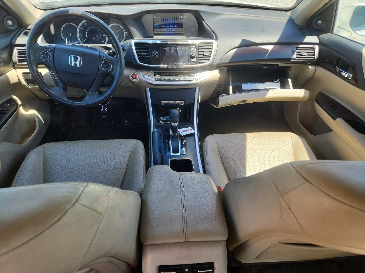 2014 Honda Accord Exl White vin: 1HGCR2F88EA234580