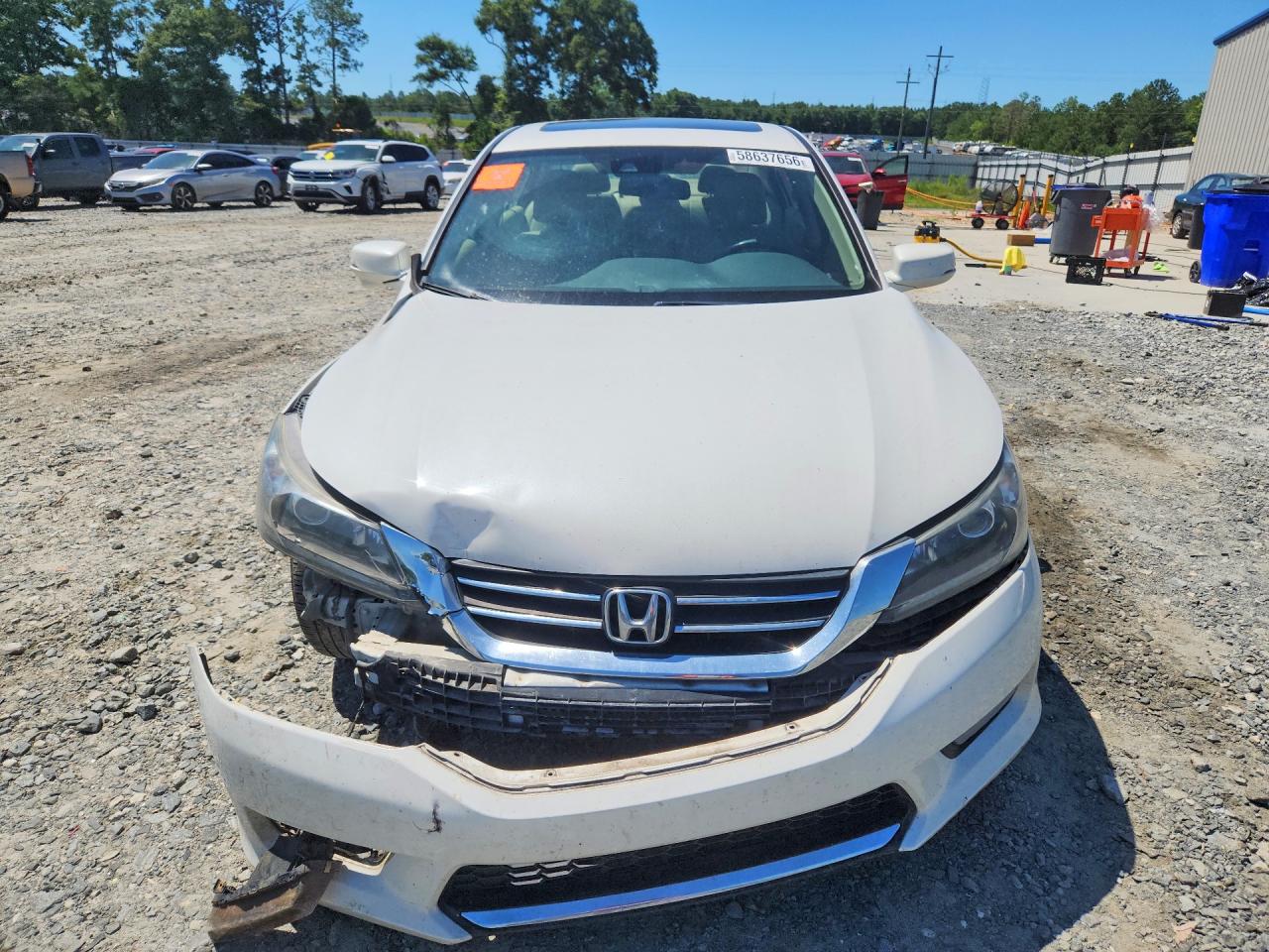 2014 Honda Accord Exl White vin: 1HGCR2F88EA234580