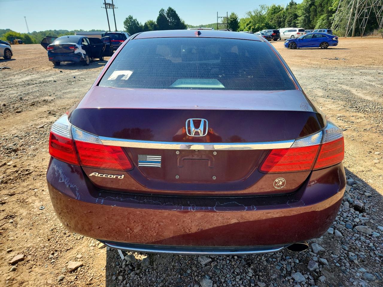 2014 Honda Accord Exl Maroon vin: 1HGCR2F88EA263853