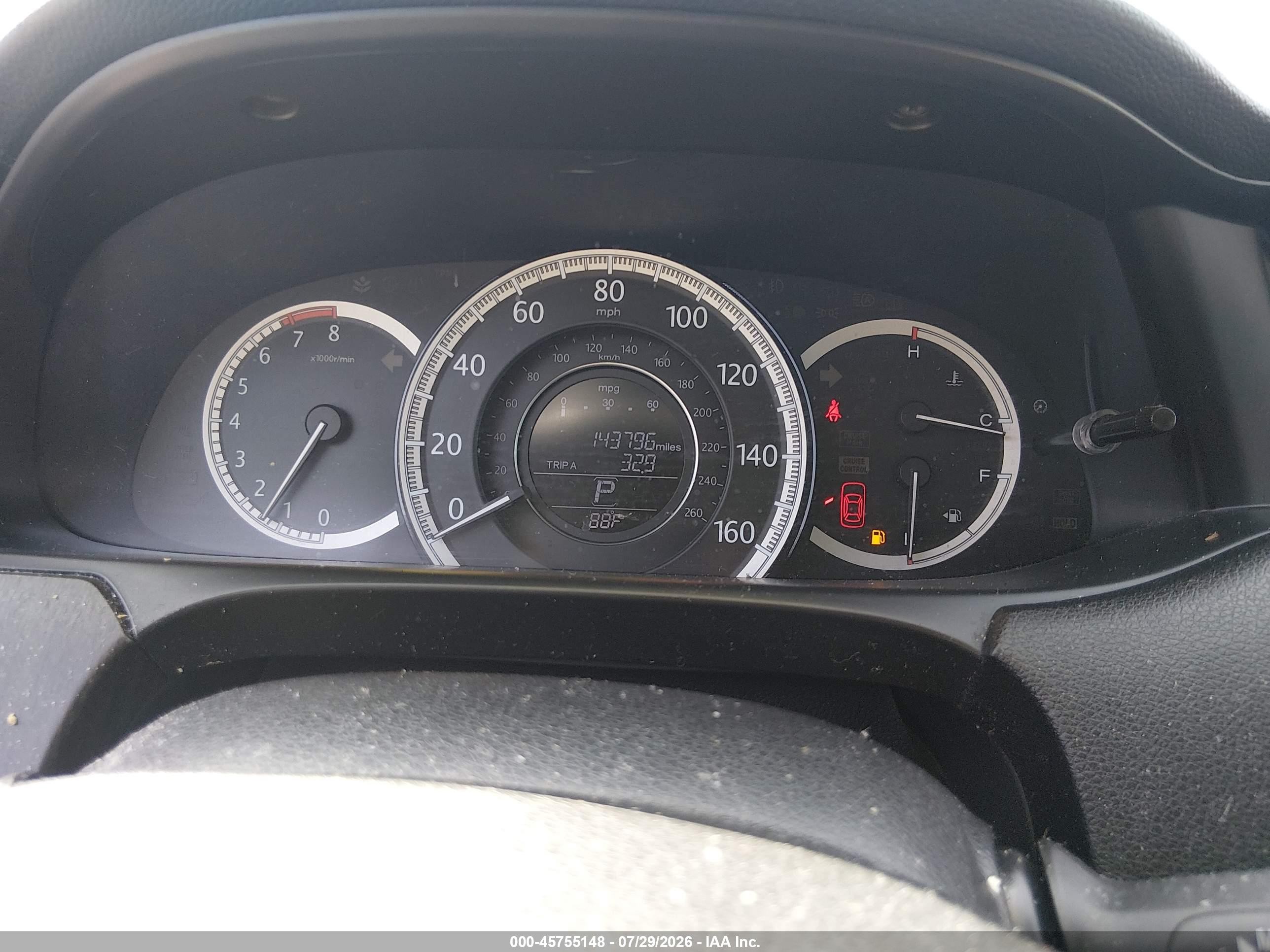 2014 Honda Accord Ex-l Белый vin: 1HGCR2F88EA305101