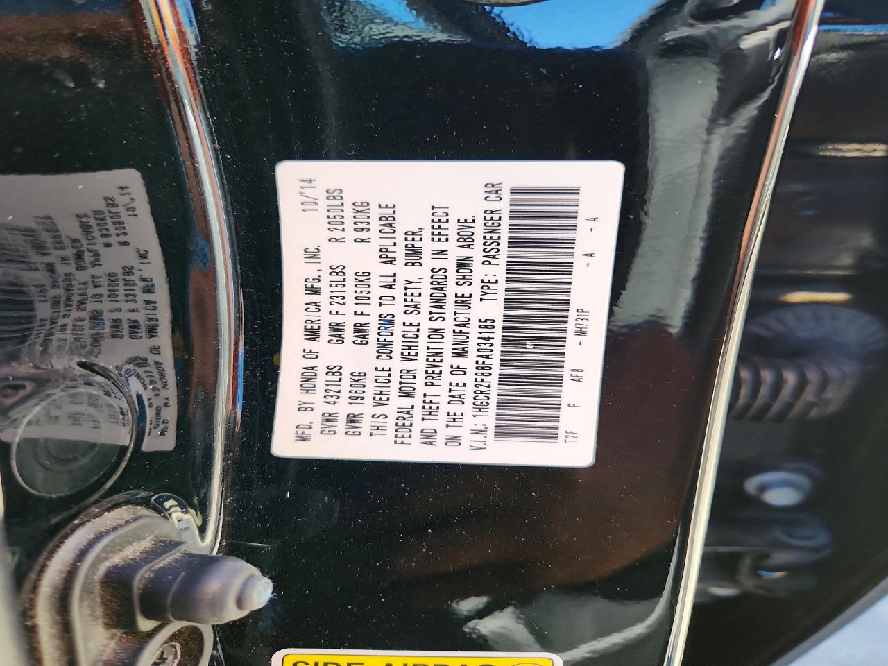 2015 Honda Accord Exl Black vin: 1HGCR2F88FA034185