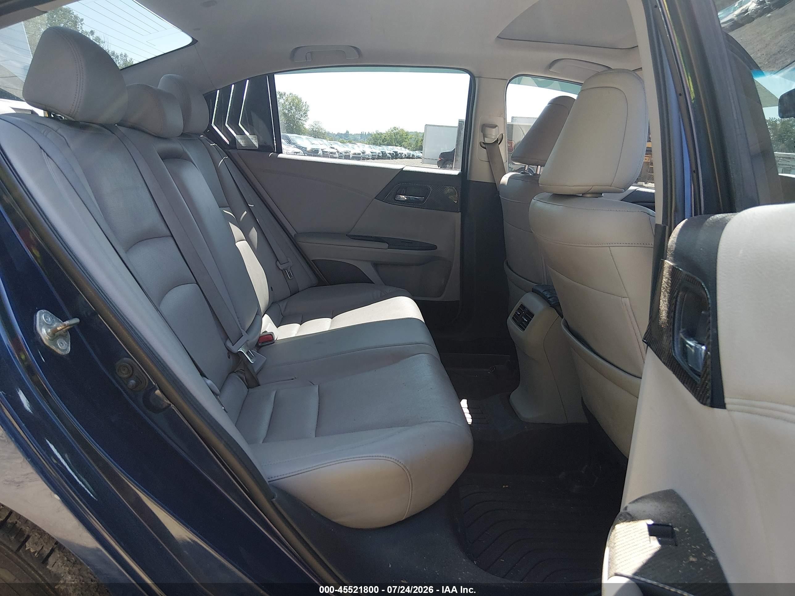 2015 Honda Accord Ex-l Blue vin: 1HGCR2F88FA042092
