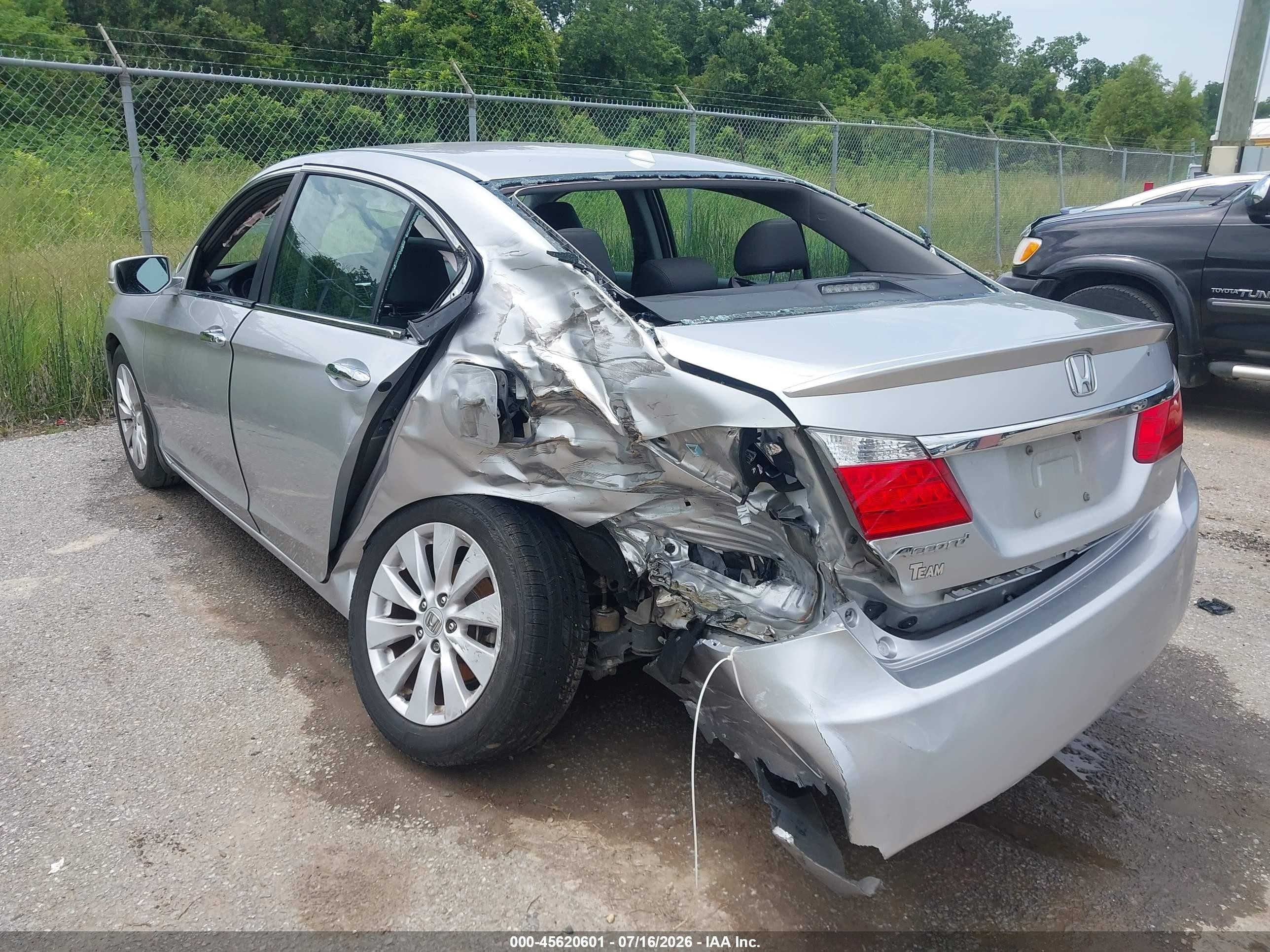 2015 Honda Accord Ex-l Silver vin: 1HGCR2F88FA055537