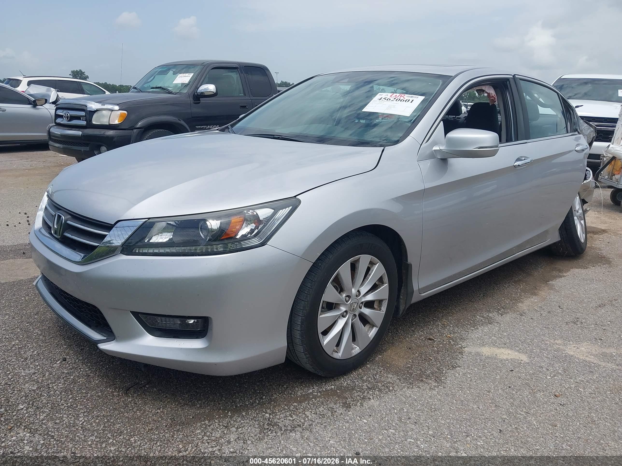 2015 Honda Accord Ex-l Silver vin: 1HGCR2F88FA055537