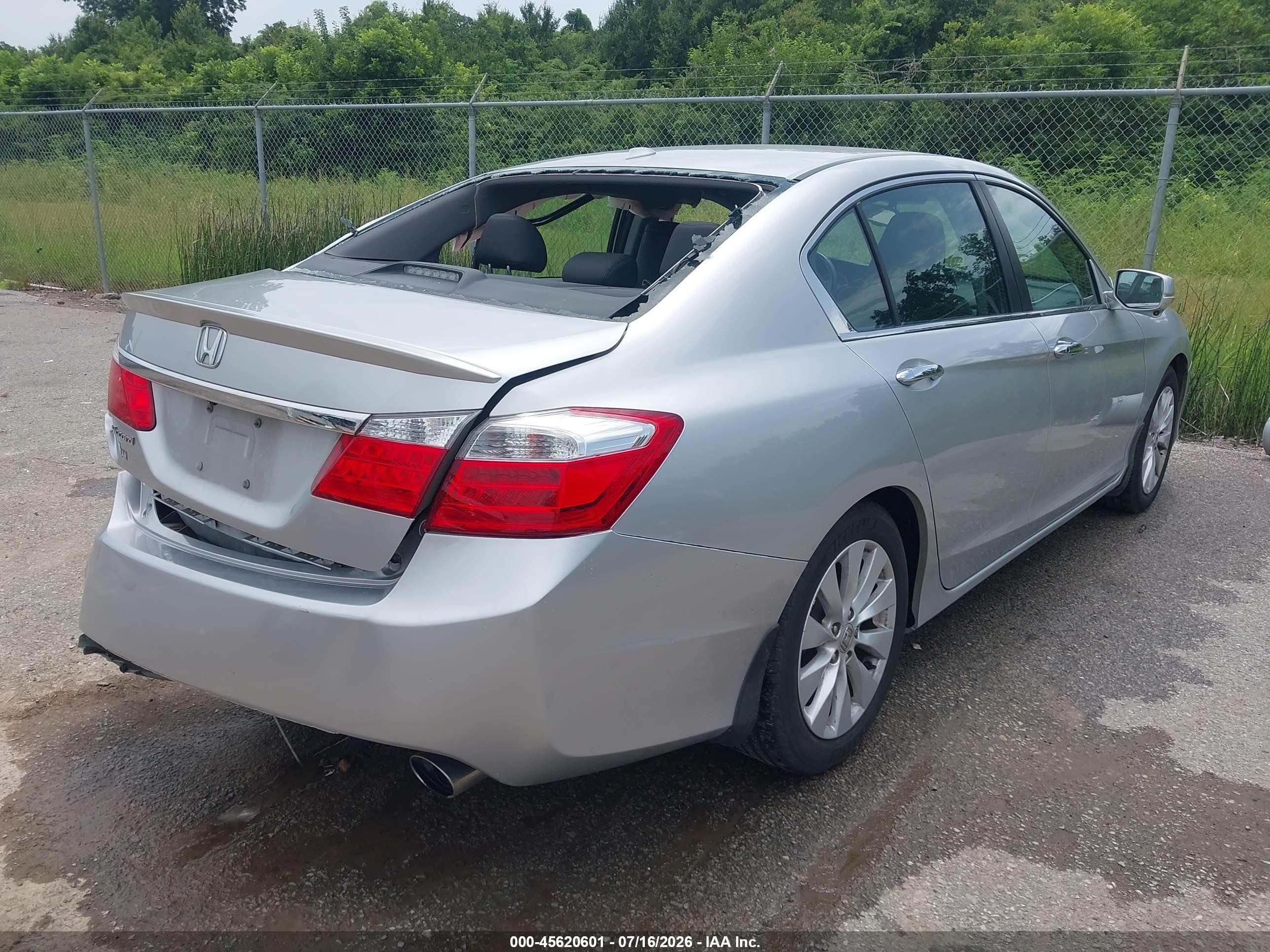 2015 Honda Accord Ex-l Silver vin: 1HGCR2F88FA055537
