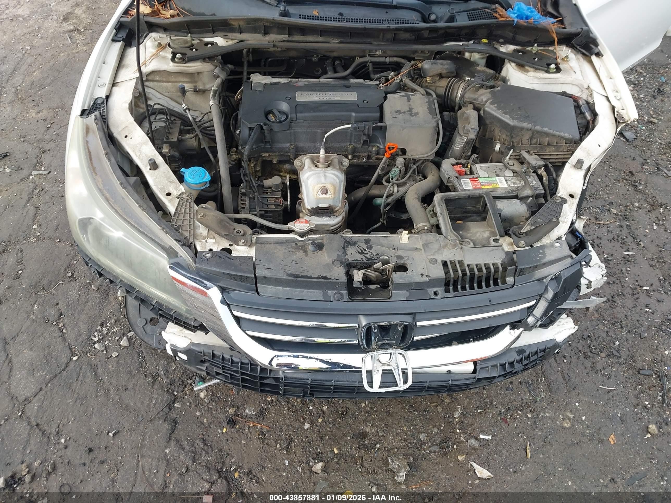 2015 Honda Accord Ex-l White vin: 1HGCR2F88FA067297