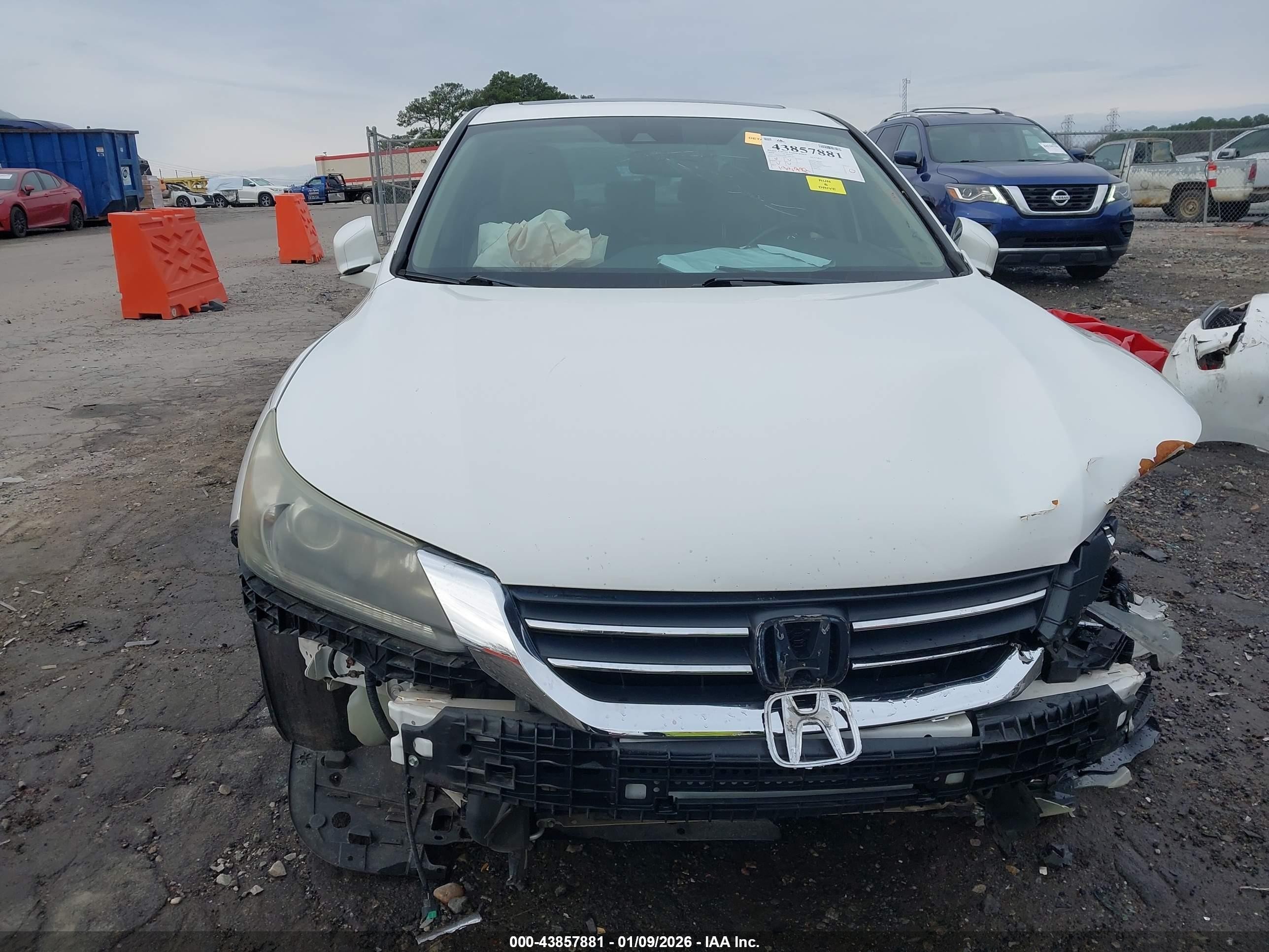2015 Honda Accord Ex-l White vin: 1HGCR2F88FA067297