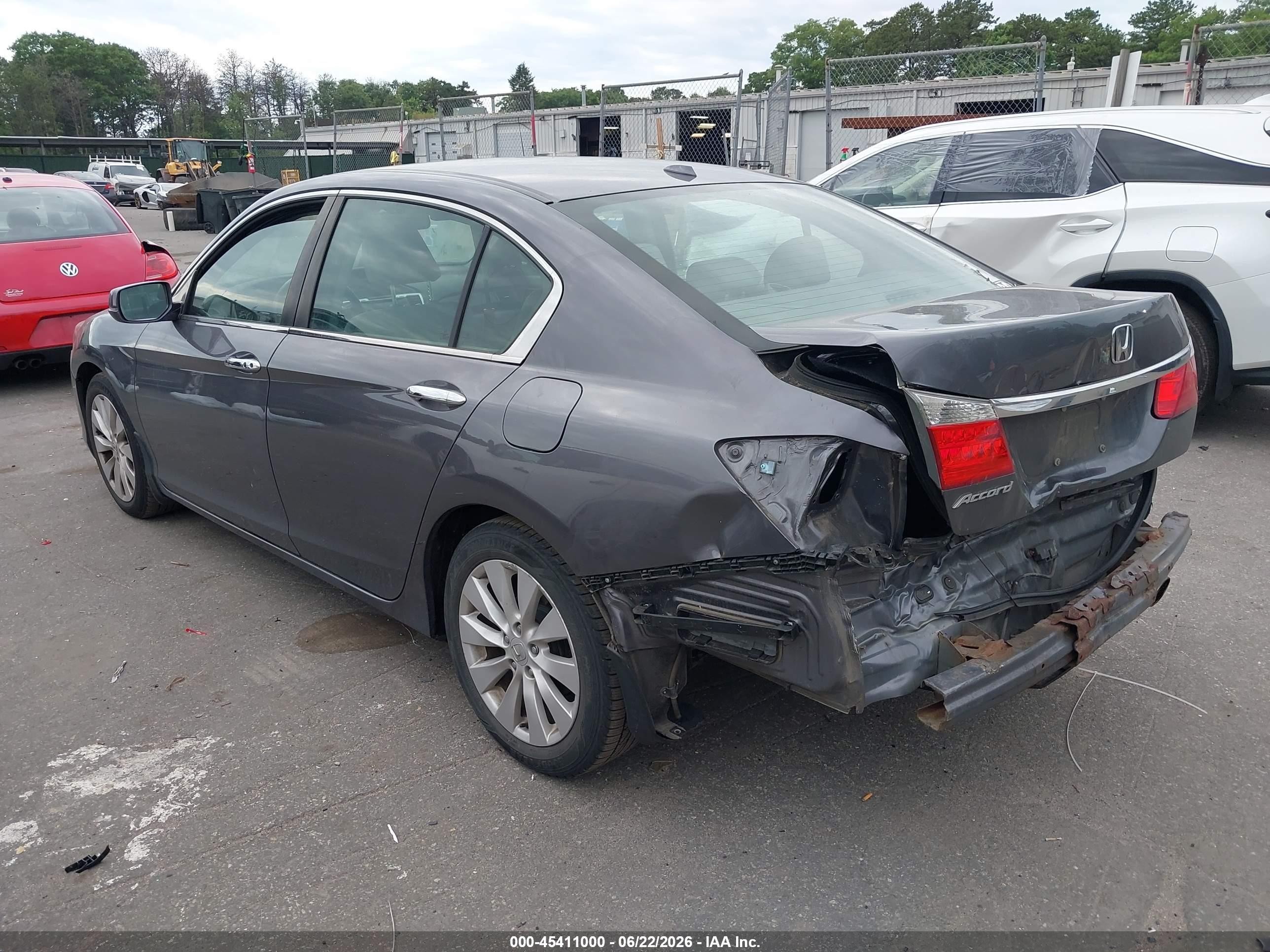 2015 Honda Accord Ex-l Gray vin: 1HGCR2F88FA068076