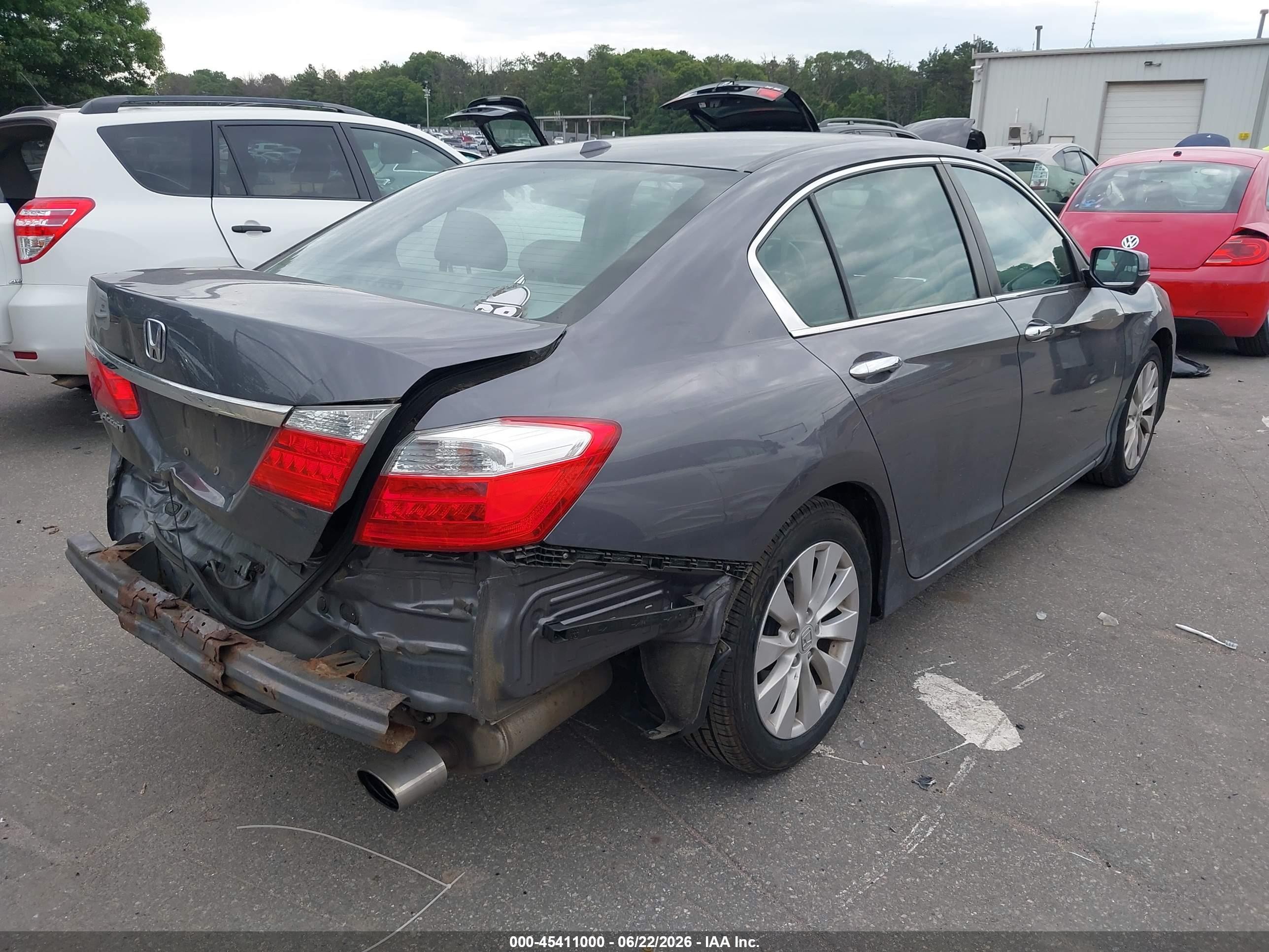 2015 Honda Accord Ex-l Gray vin: 1HGCR2F88FA068076