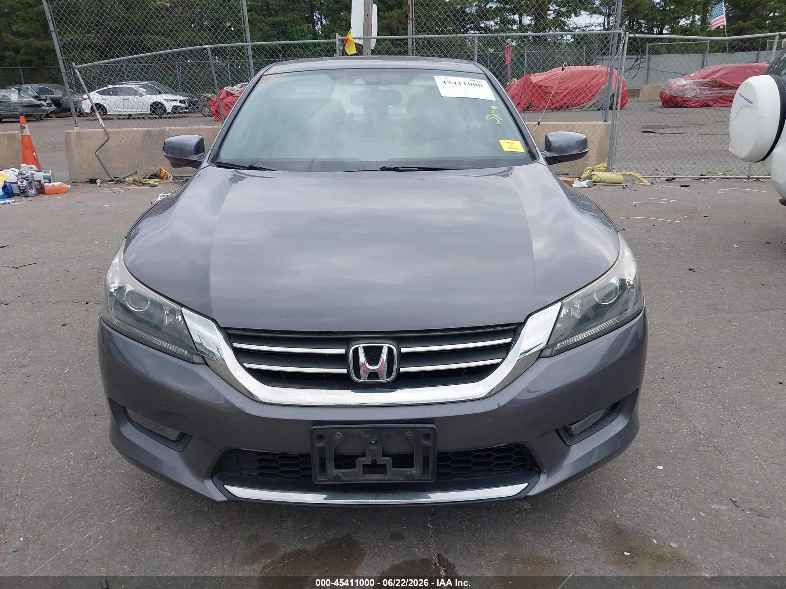 2015 Honda Accord Ex-l Gray vin: 1HGCR2F88FA068076