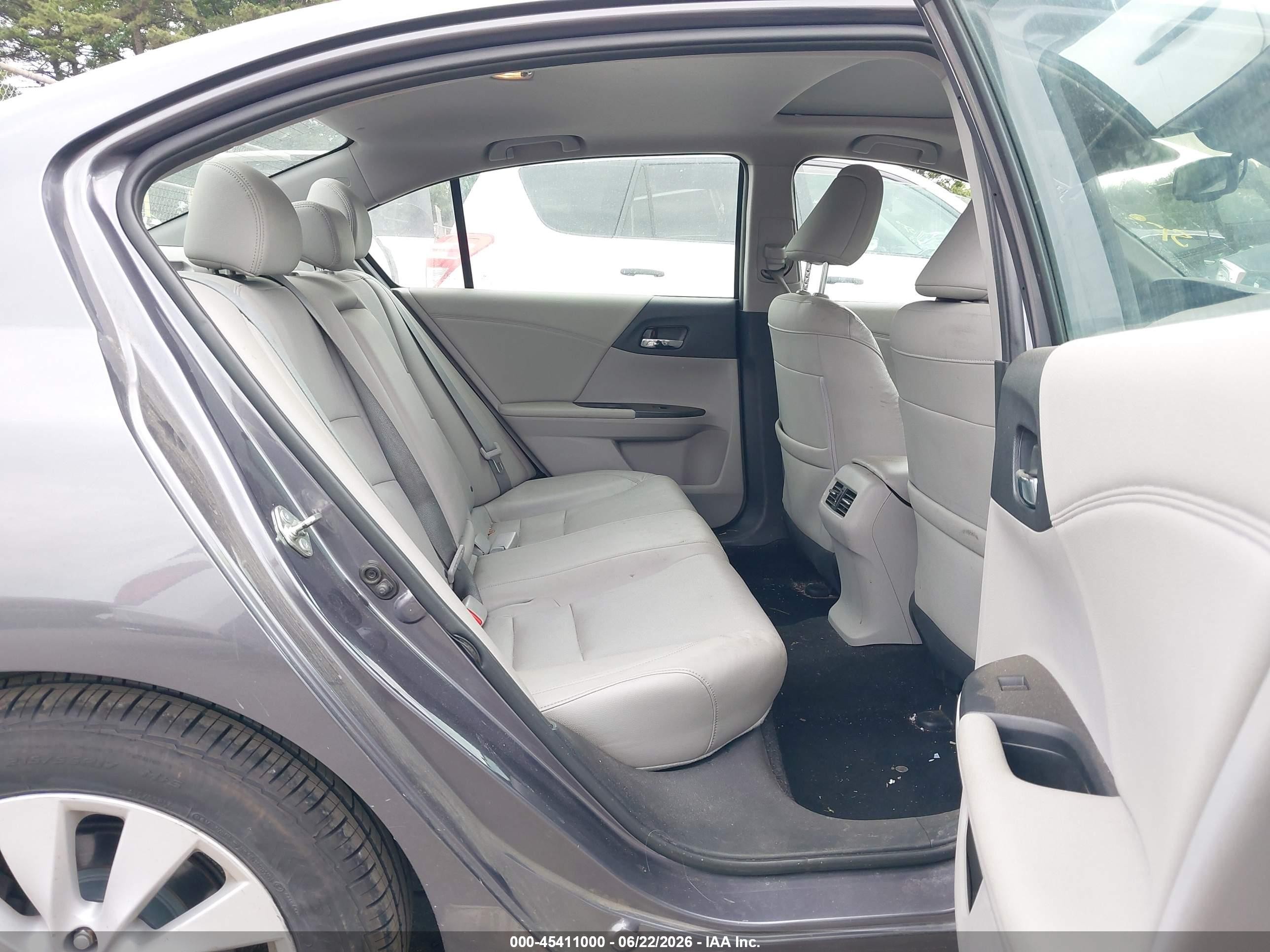 2015 Honda Accord Ex-l Gray vin: 1HGCR2F88FA068076
