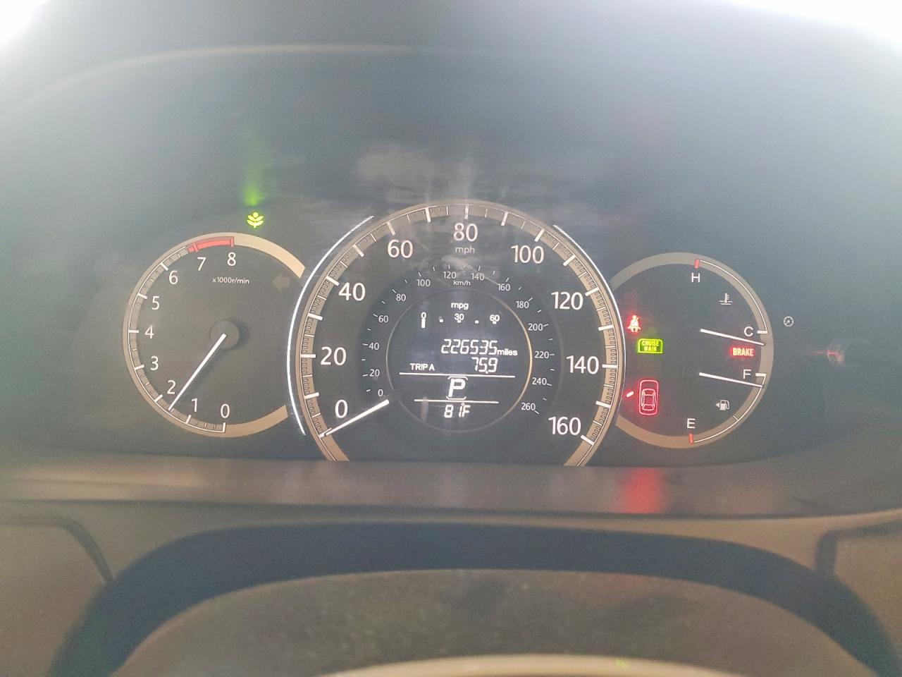 2015 Honda Accord Exl Серый vin: 1HGCR2F88FA071060