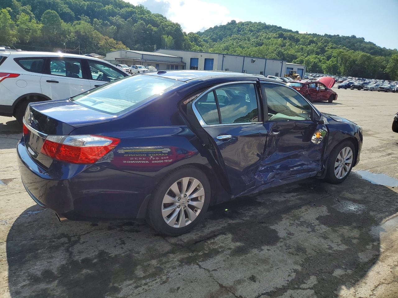 2015 Honda Accord Exl Blue vin: 1HGCR2F88FA079319