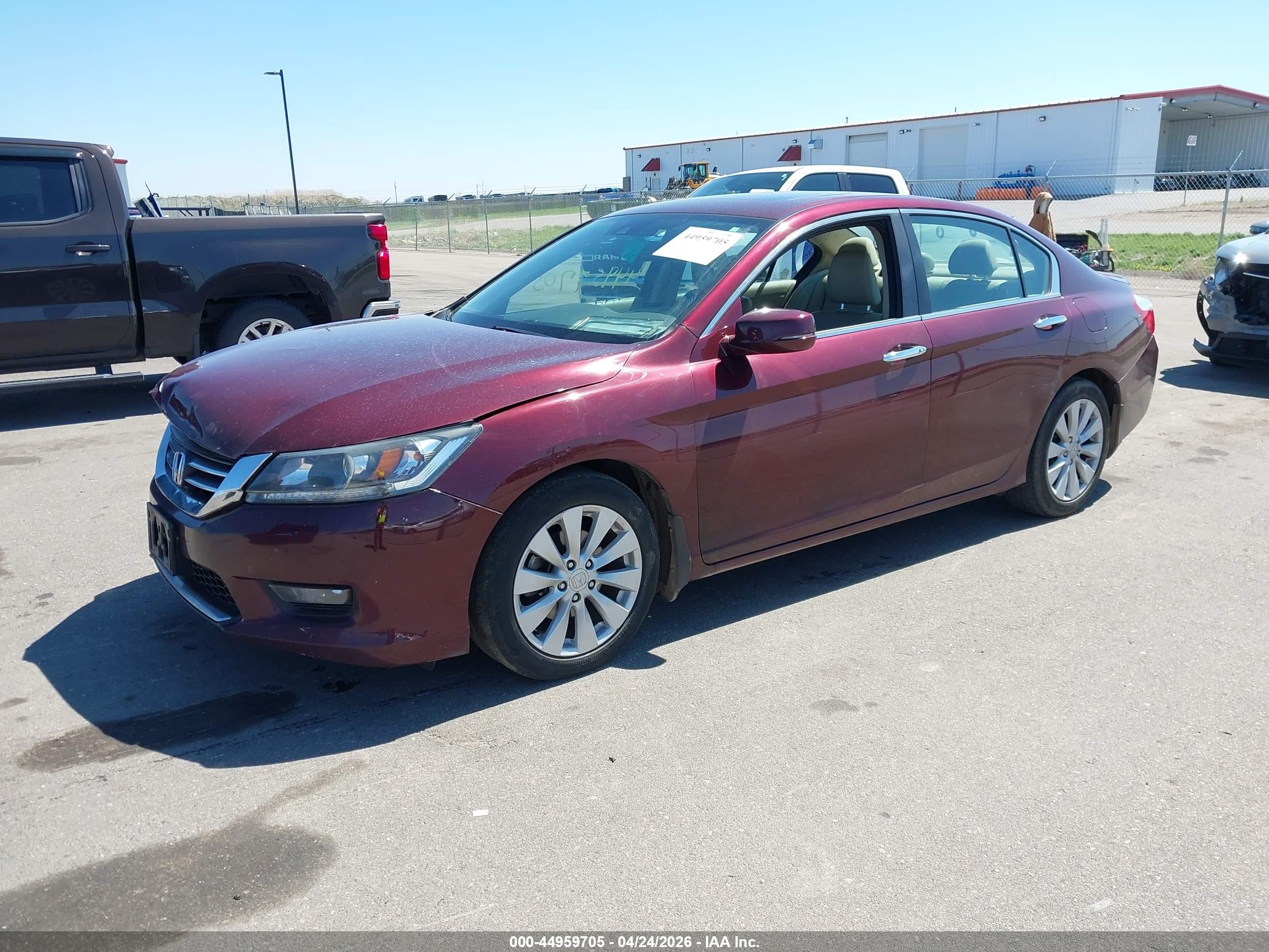 2015 Honda Accord Ex-l Maroon vin: 1HGCR2F88FA091311