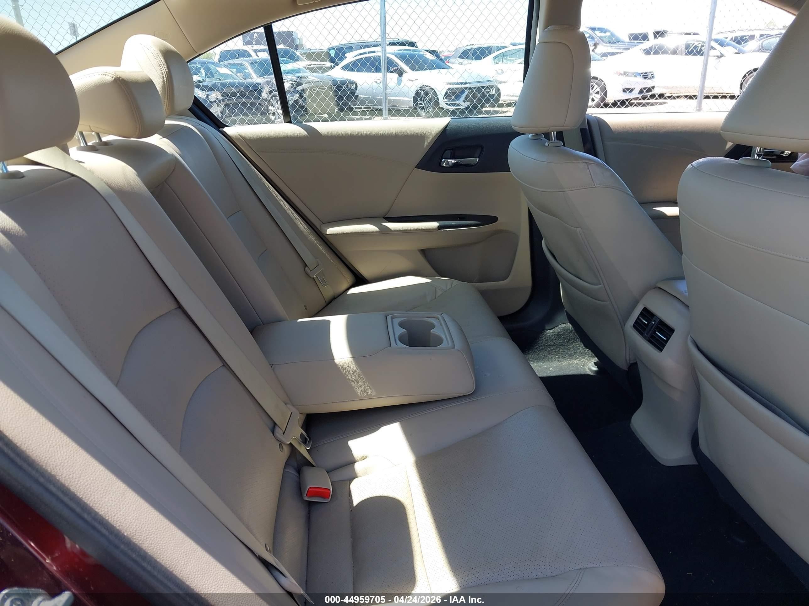 2015 Honda Accord Ex-l Maroon vin: 1HGCR2F88FA091311