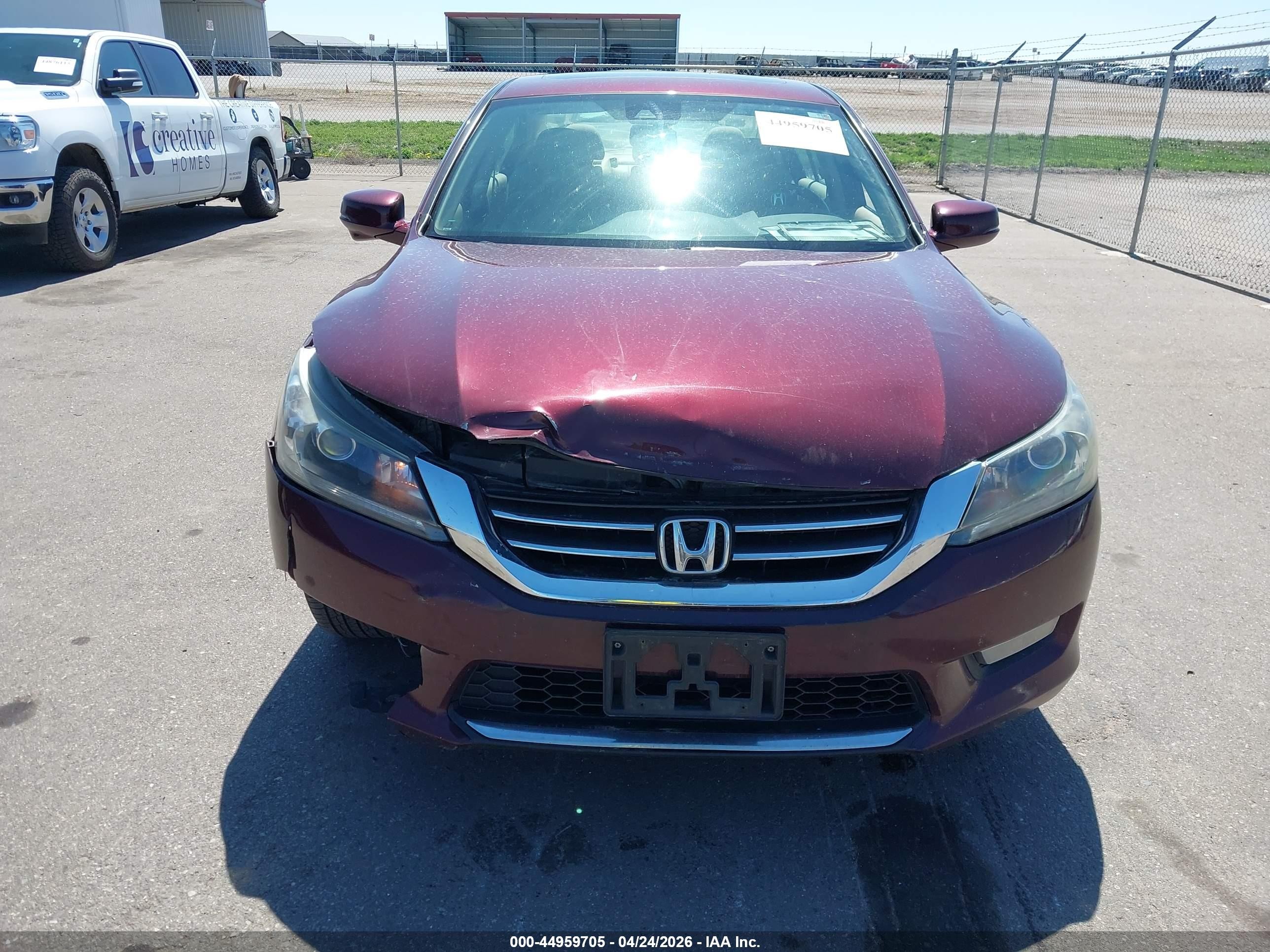 2015 Honda Accord Ex-l Maroon vin: 1HGCR2F88FA091311
