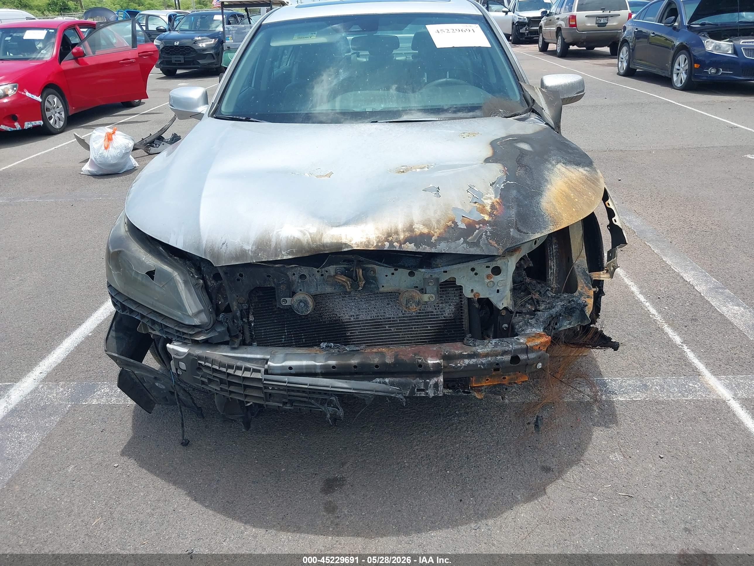 2015 Honda Accord Ex-l Gray vin: 1HGCR2F88FA102453