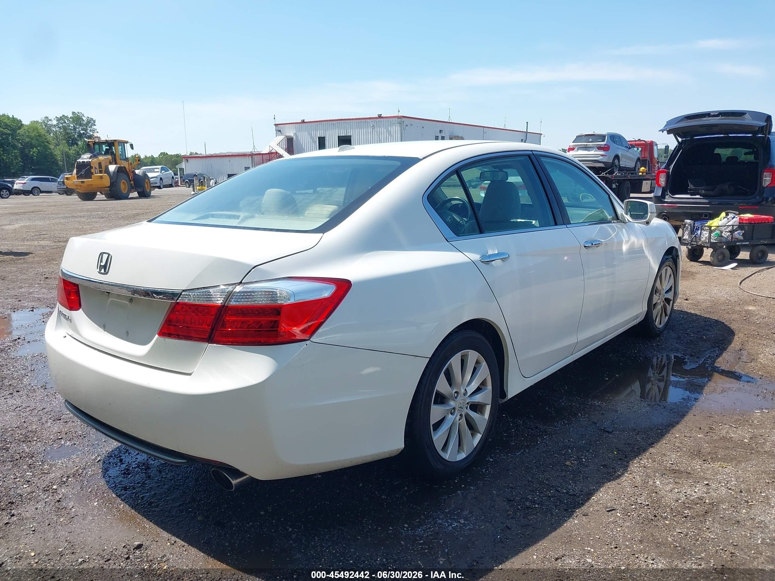 2015 Honda Accord Ex-l Белый vin: 1HGCR2F88FA140393