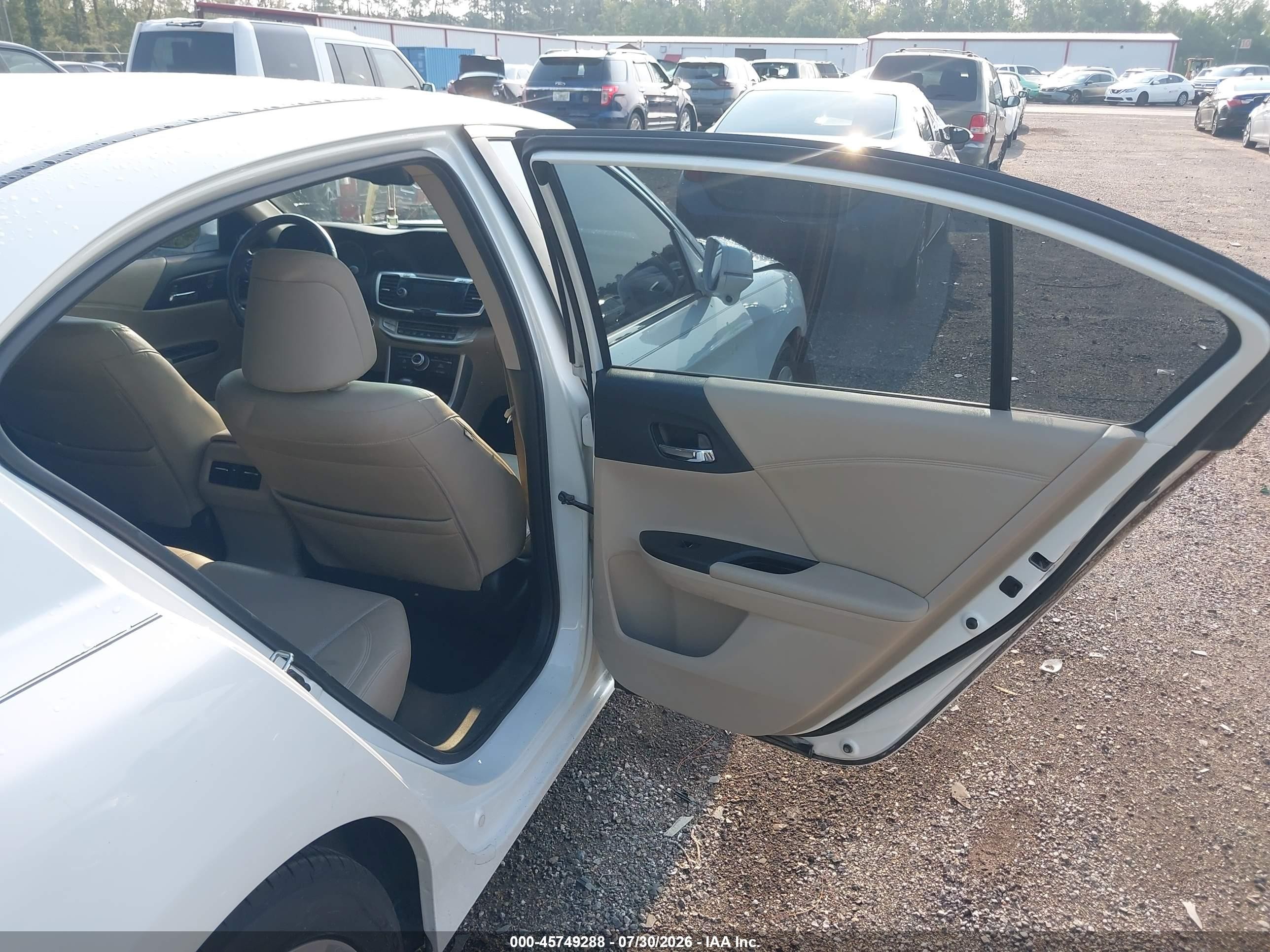 2015 Honda Accord Ex-l White vin: 1HGCR2F88FA146288