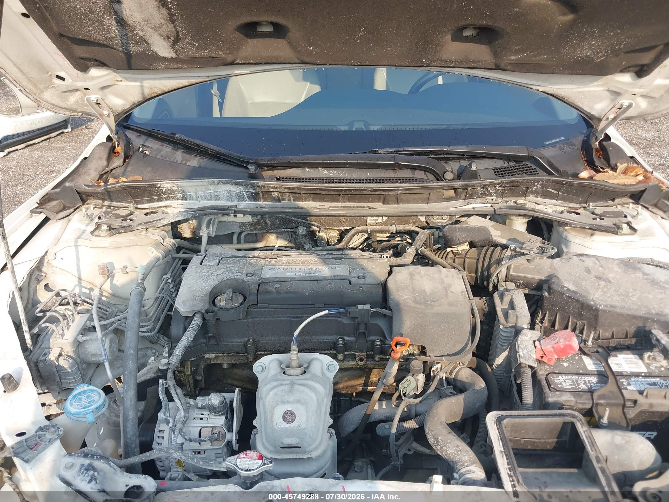 2015 Honda Accord Ex-l White vin: 1HGCR2F88FA146288