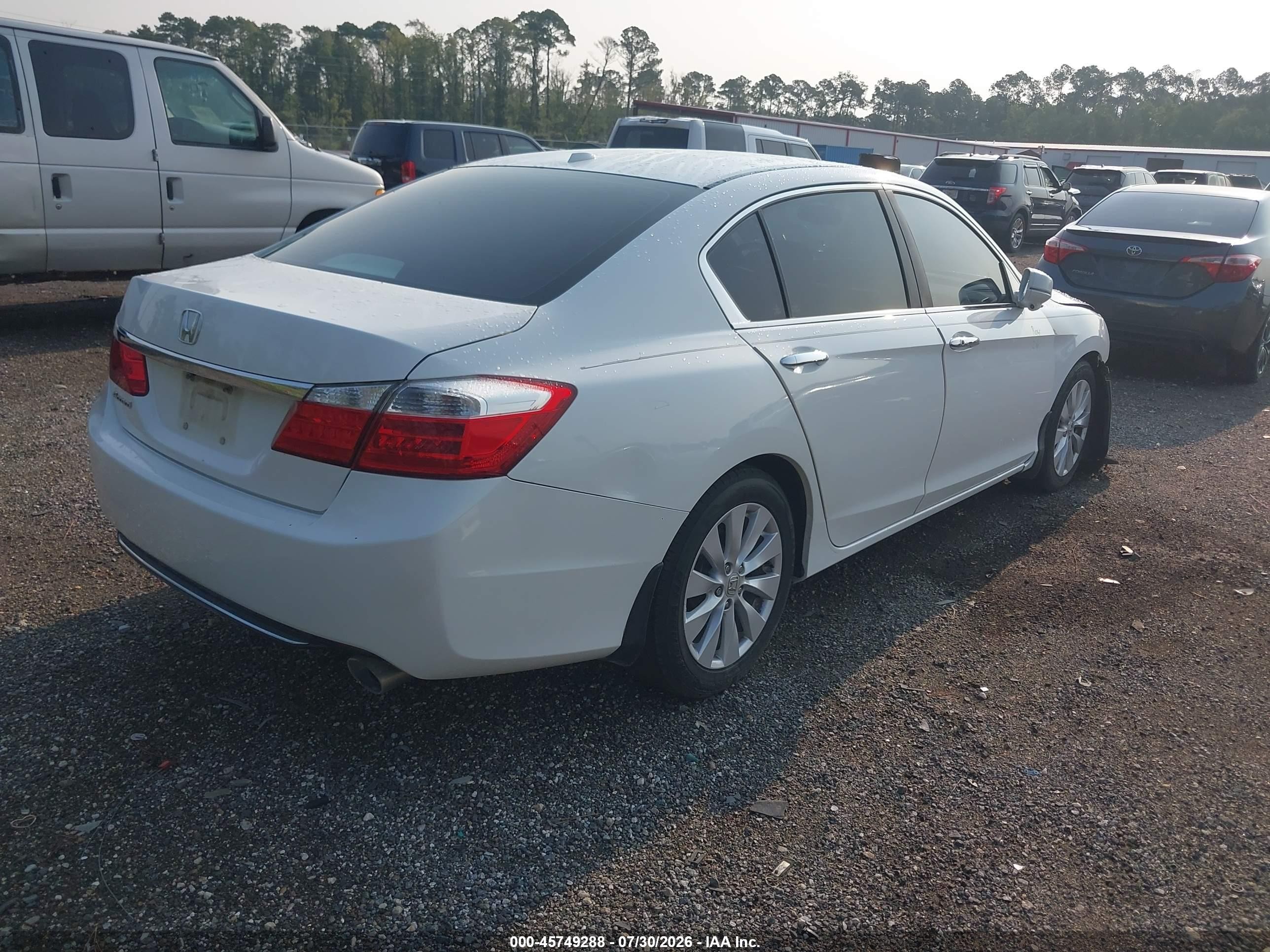 2015 Honda Accord Ex-l White vin: 1HGCR2F88FA146288
