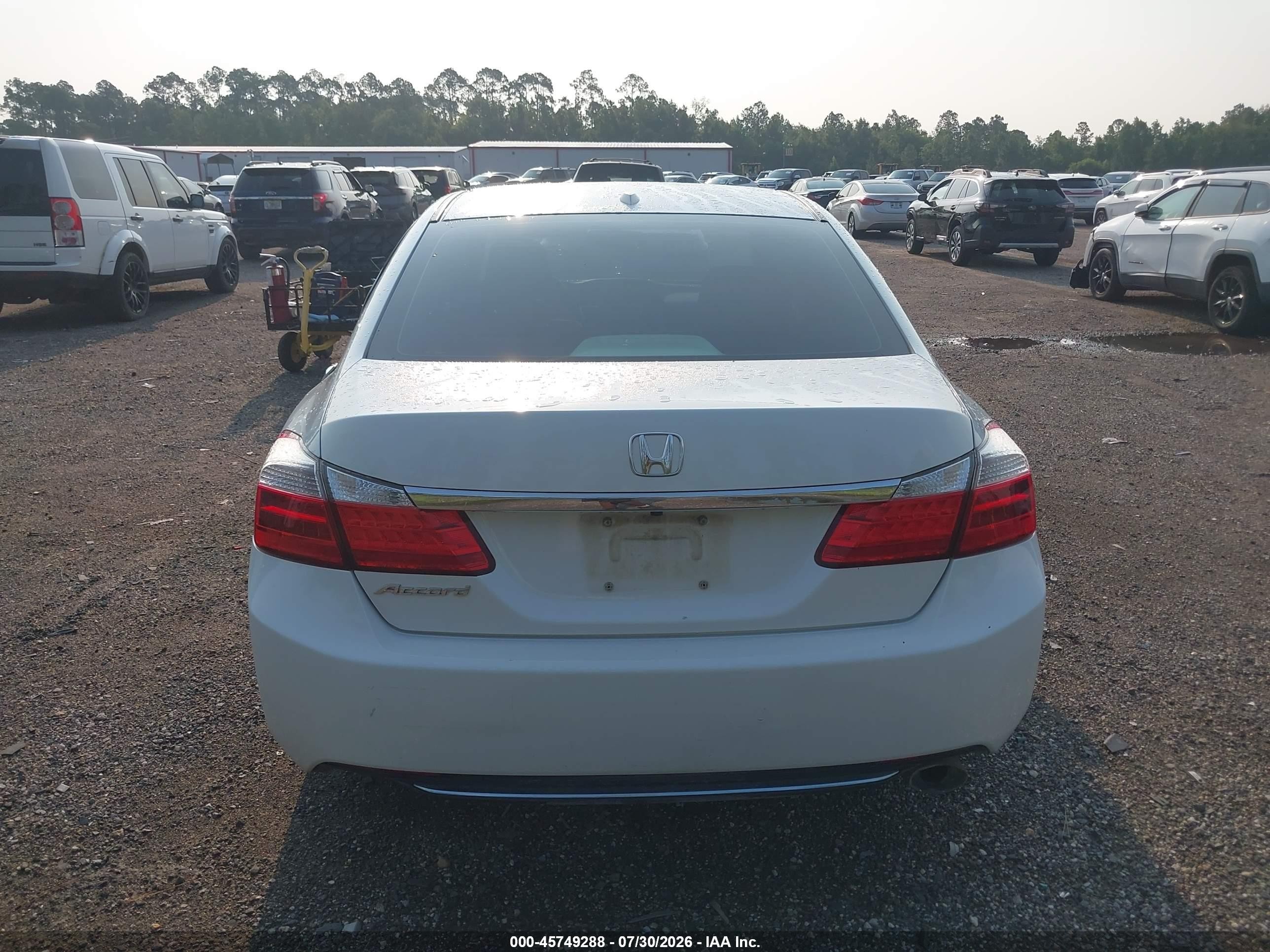 2015 Honda Accord Ex-l White vin: 1HGCR2F88FA146288