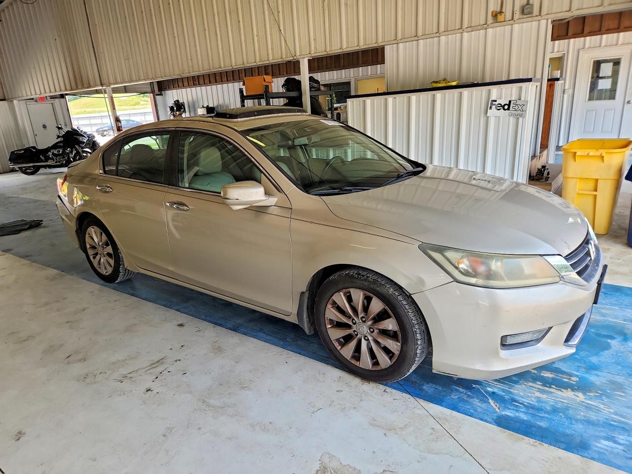 2015 Honda Accord Exl Tan vin: 1HGCR2F88FA147165