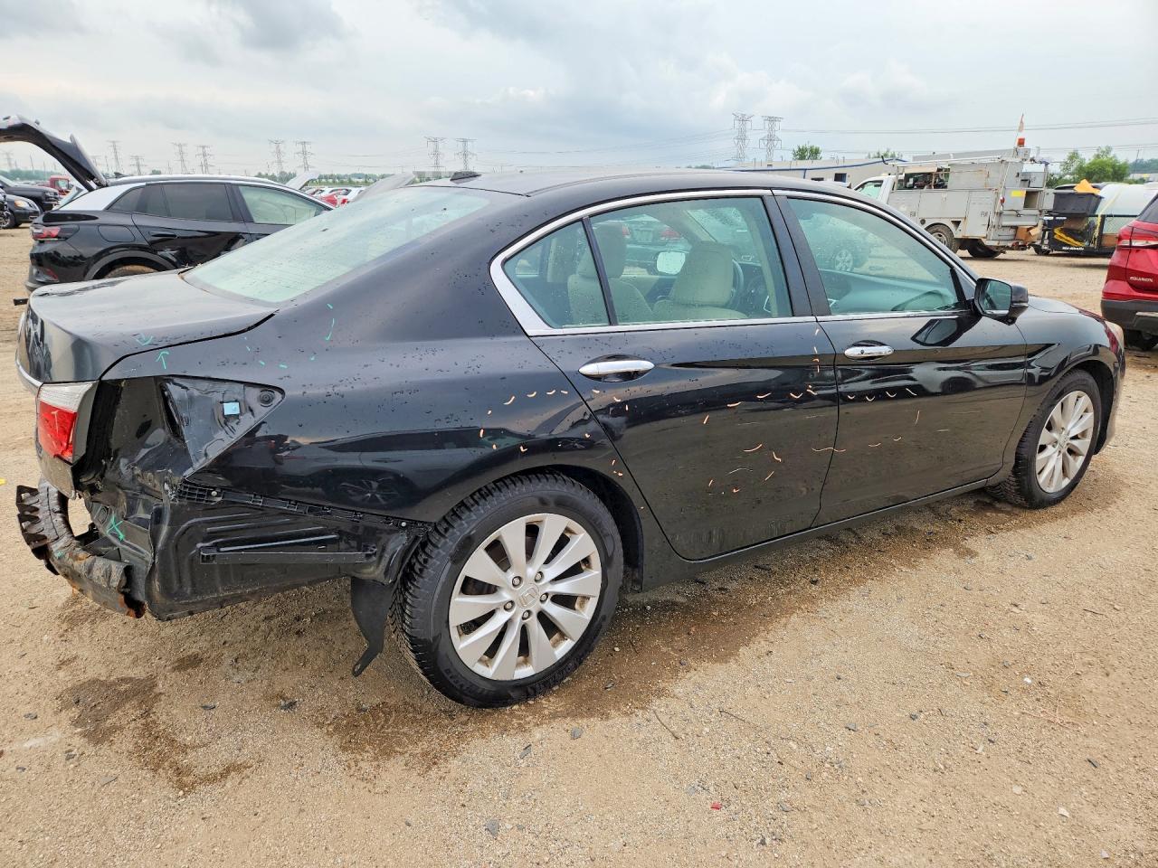 2015 Honda Accord Exl Черный vin: 1HGCR2F88FA159834