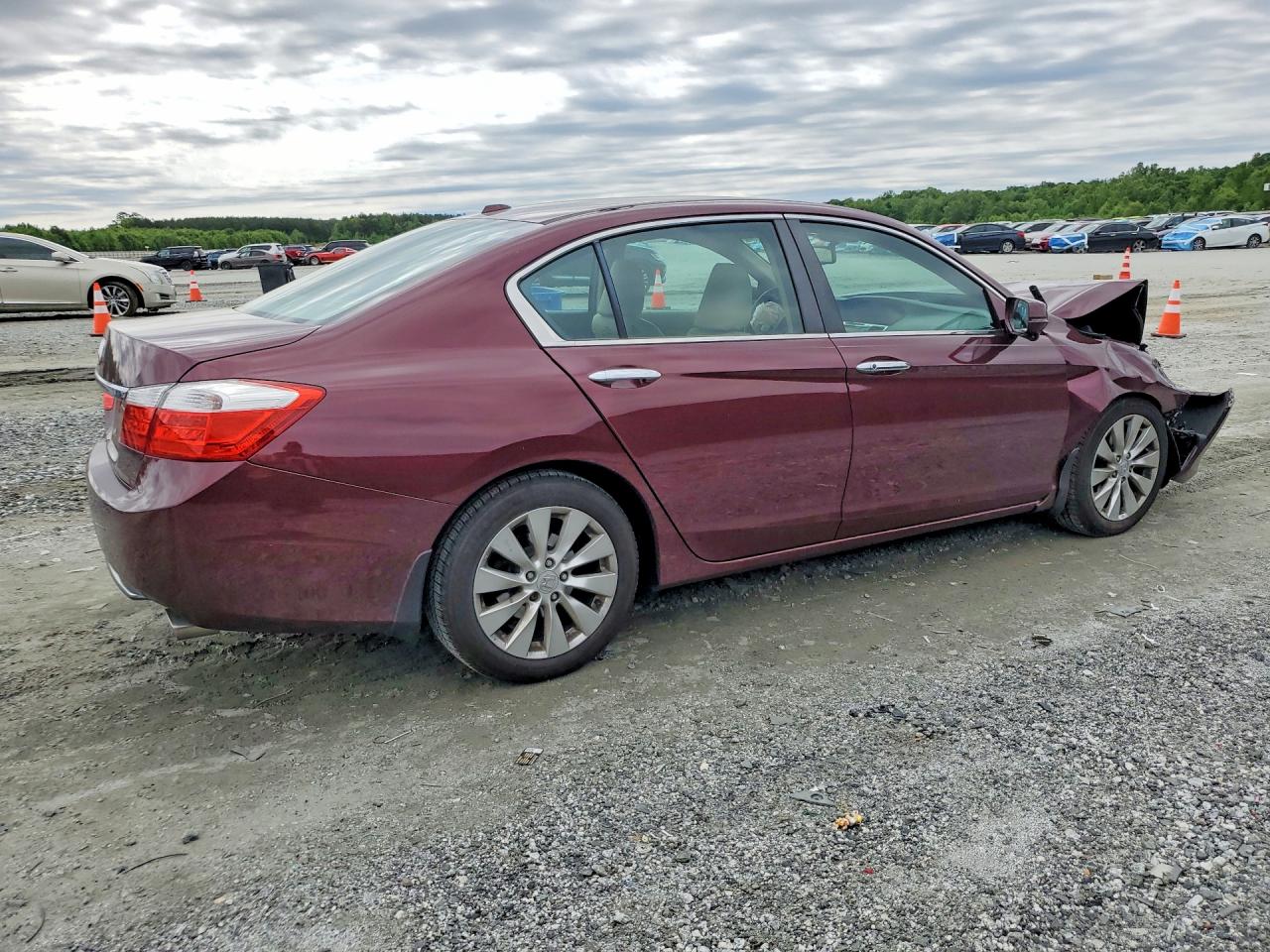 2015 Honda Accord Exl Burgundy vin: 1HGCR2F88FA260193