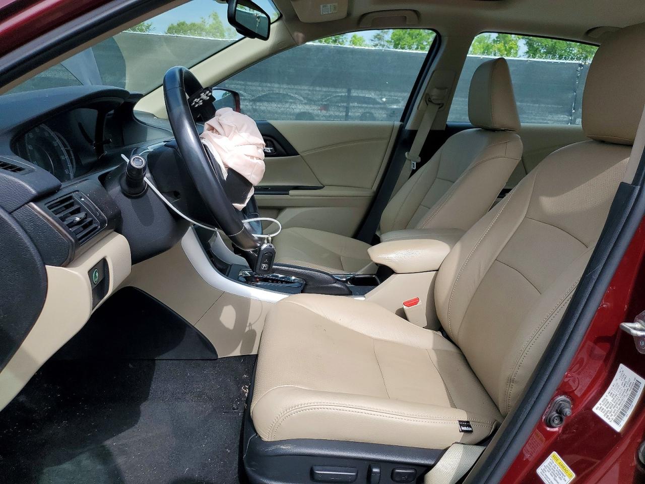 2015 Honda Accord Exl Burgundy vin: 1HGCR2F88FA260193